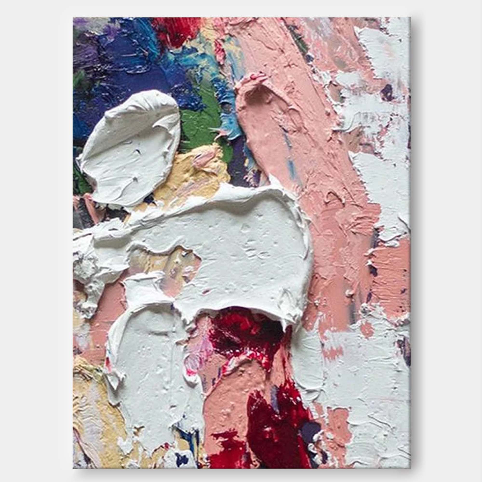 Wallart Soft Pastel Palette Knife Abstract Art