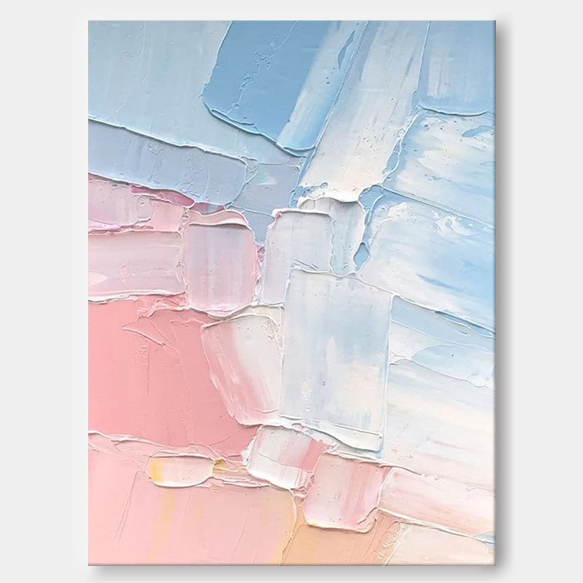 Wallart Soft Pastel Palette Knife Abstract Art