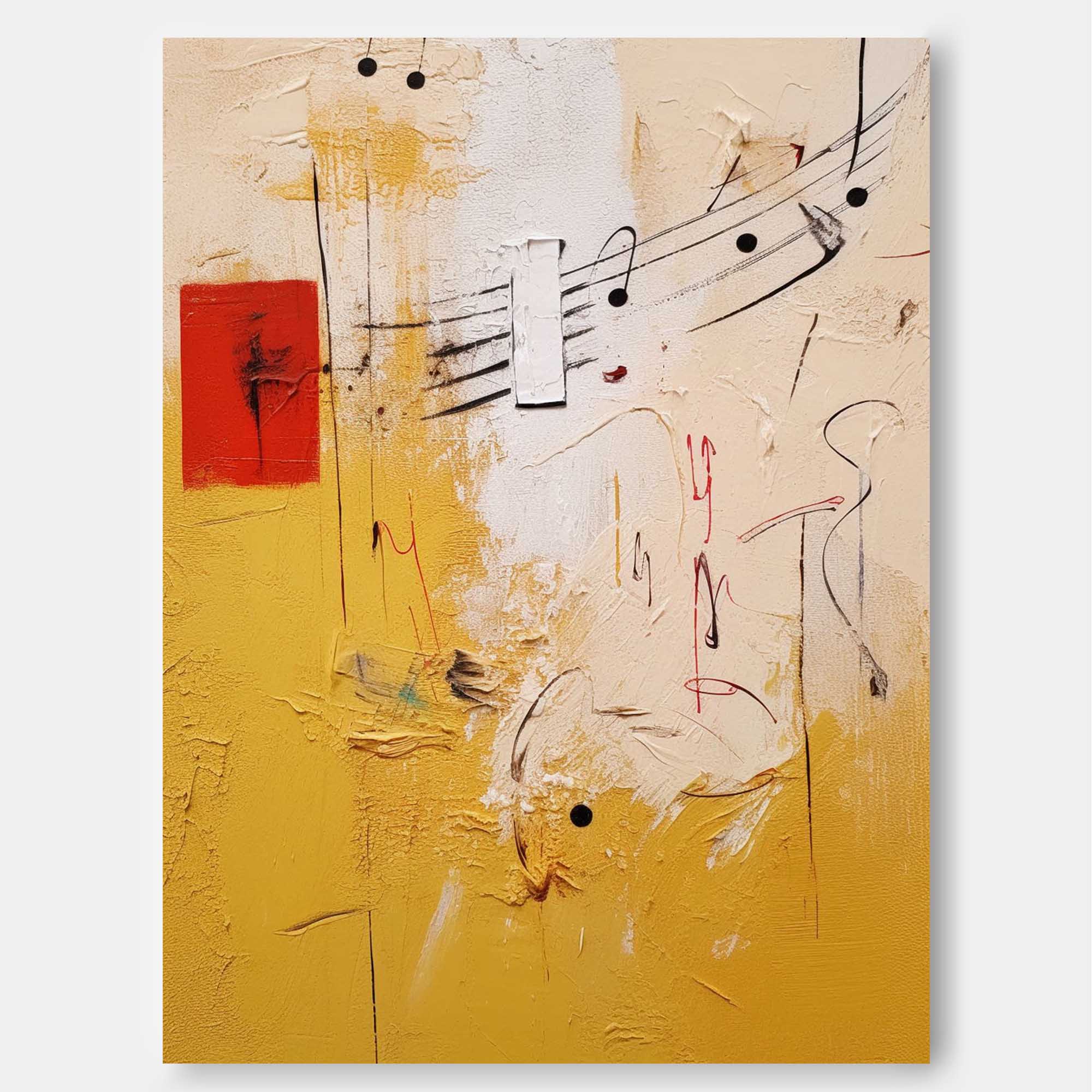 Wallart Abstract Melody Textured Canvas