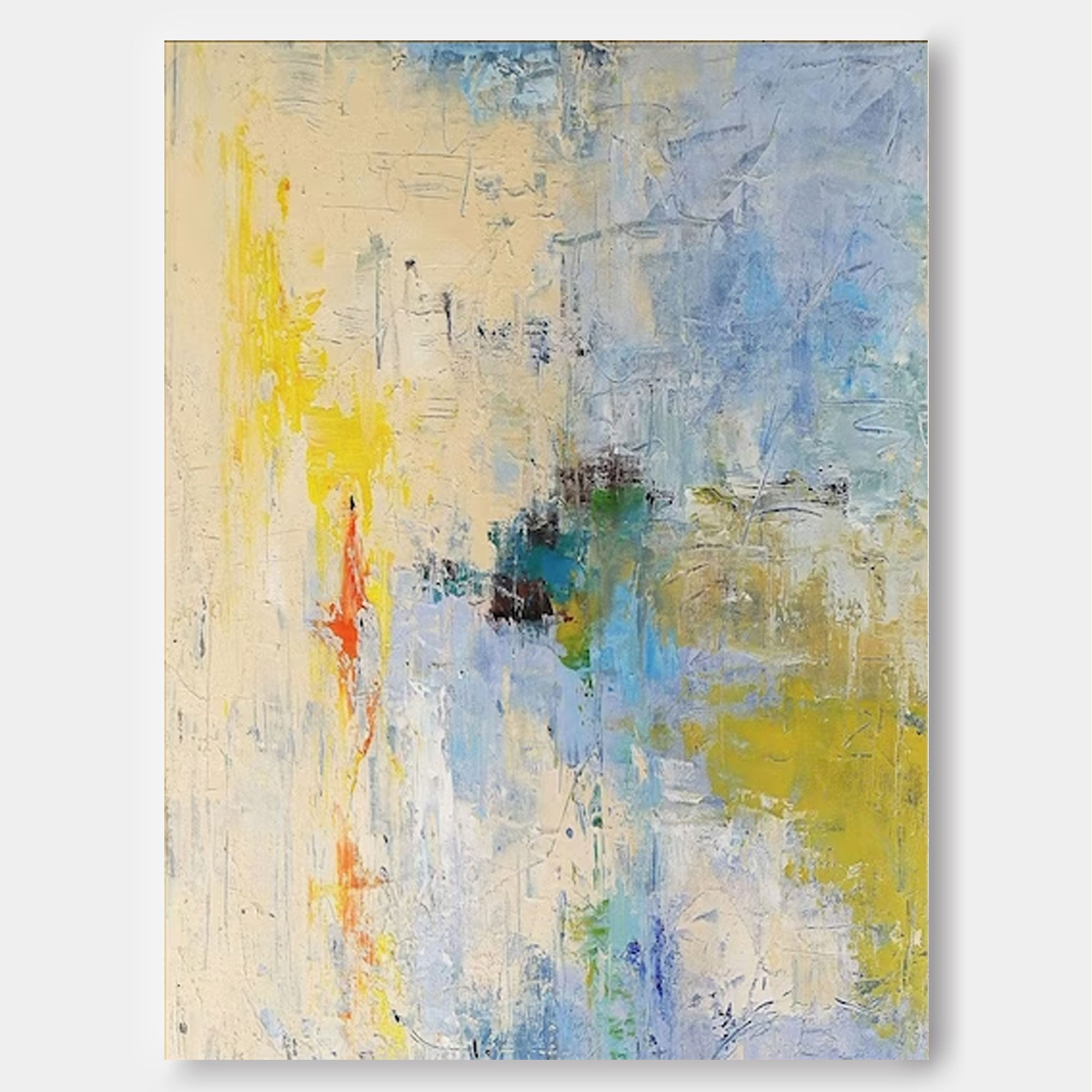 Wallart Light Abstract Textured Canvas Art