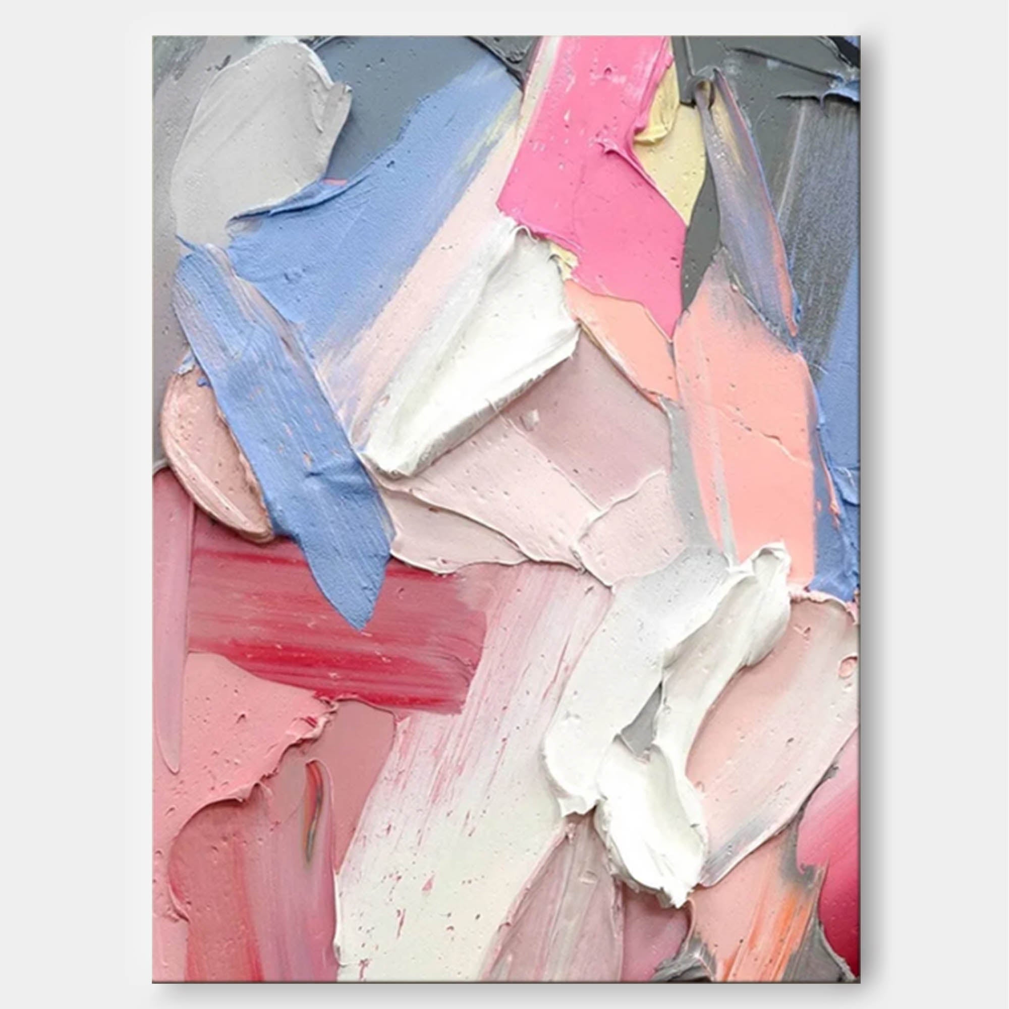 Wallart Textured Abstract Palette Knife Canvas Art