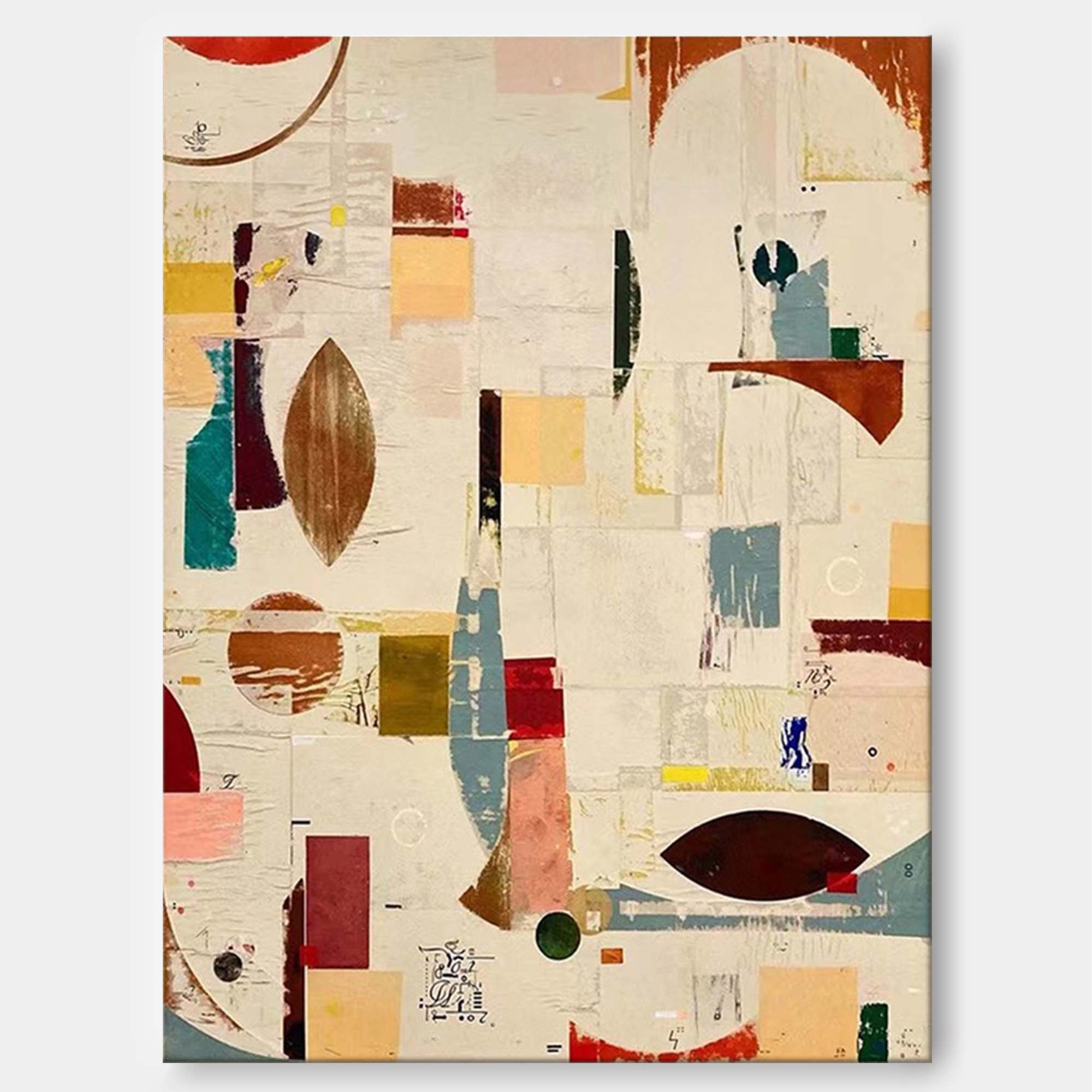 Wallart Geometric Abstractions: Modern Art Collage