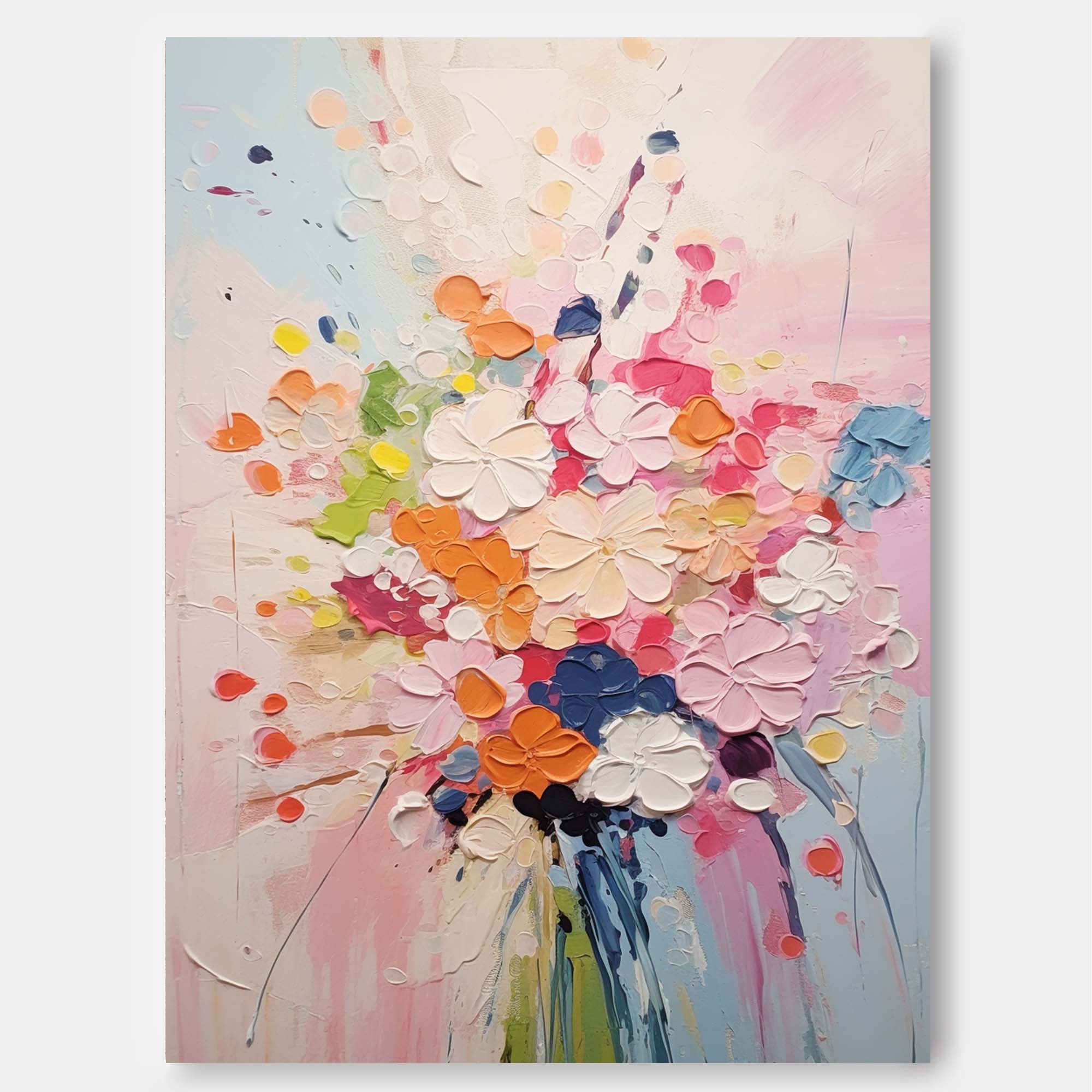 Wallart Soft Pastel Floral Dream