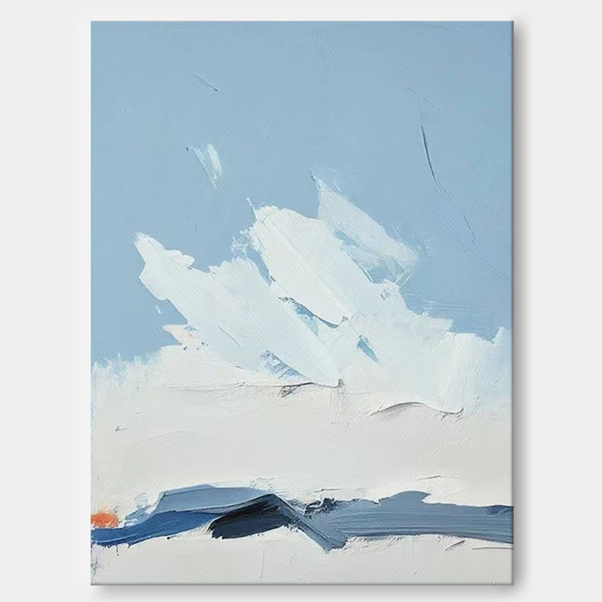 Wallart Serene Sky Abstract Minimalist Canvas Art