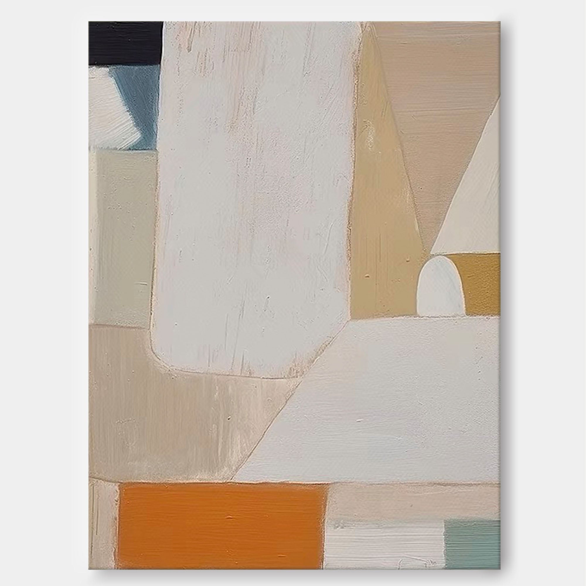 Wallart Minimalist Earth Tones Abstract Canvas Art