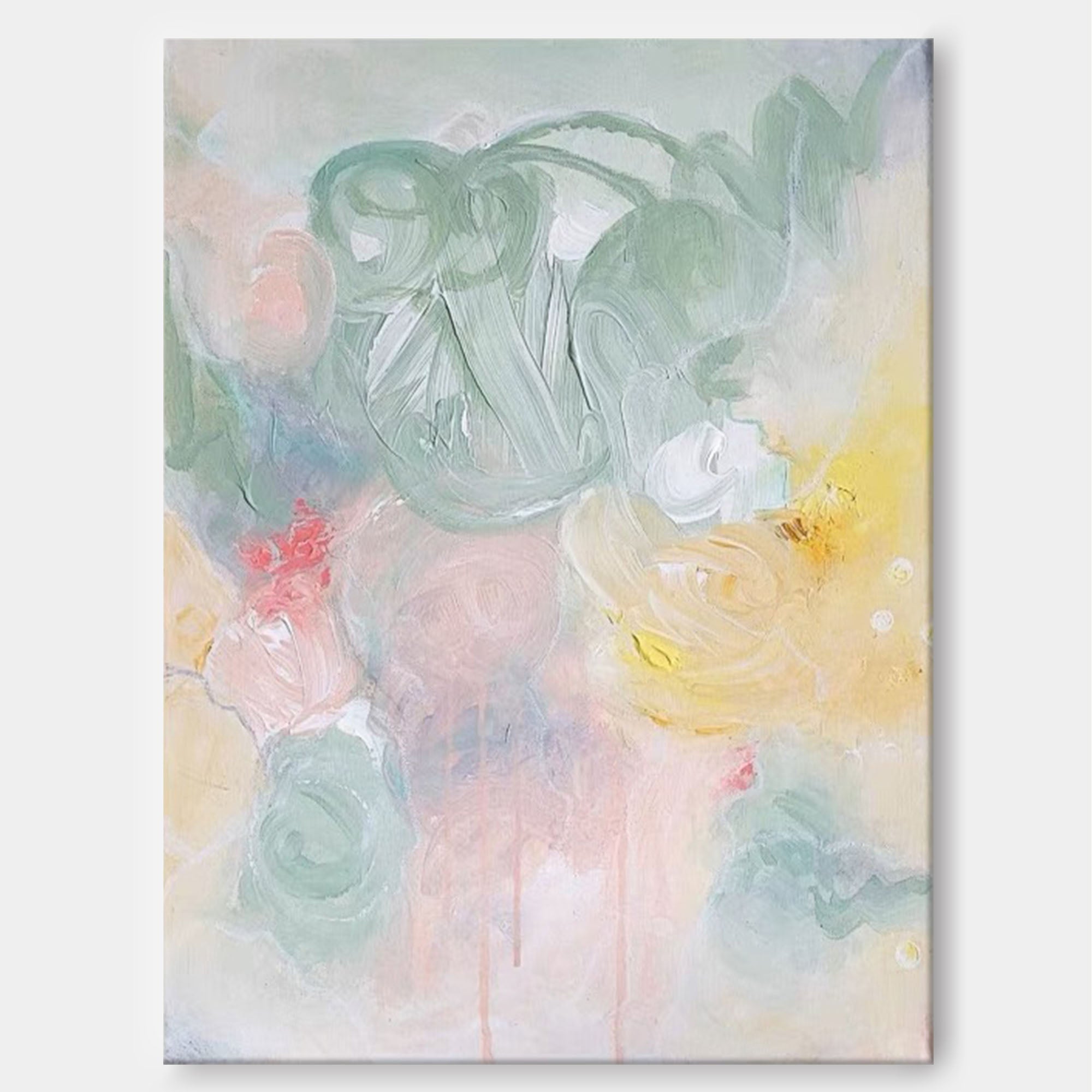 Wallart Soft Whispers: Pastel Abstract Flow