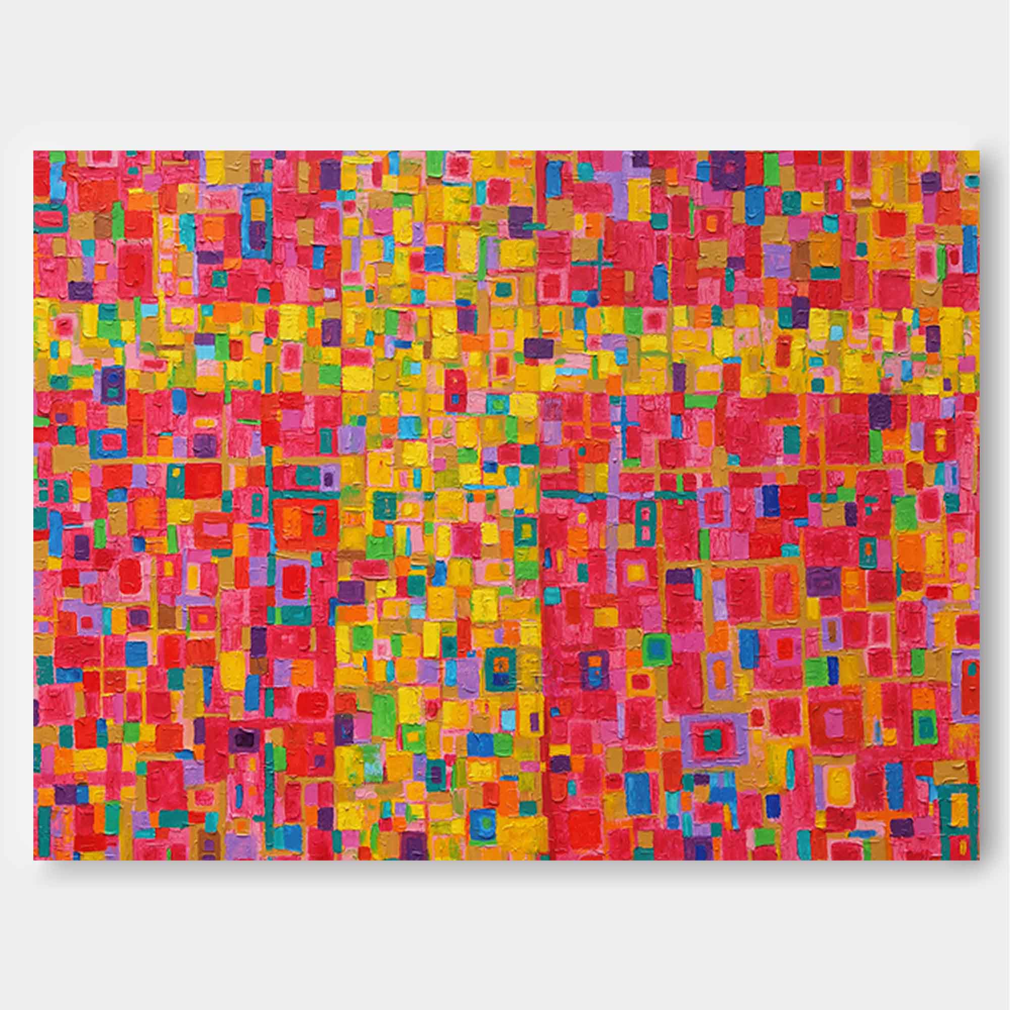 Wallart Radiant Mosaic Colorful Abstract Art