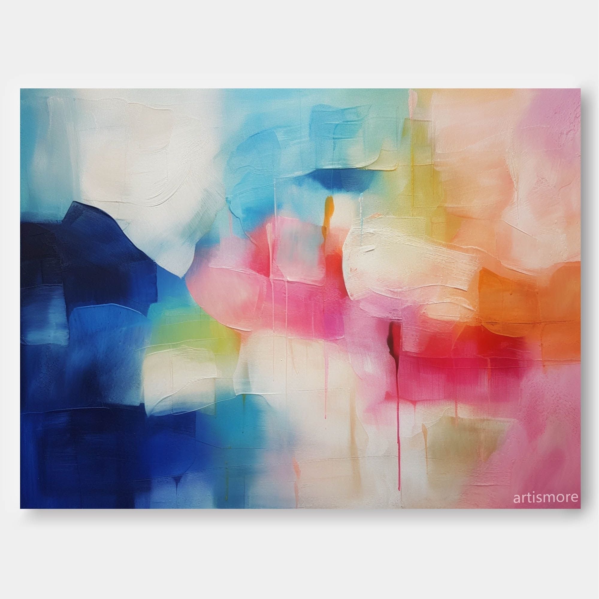 Wallart Vibrant Color Blend Abstract Art