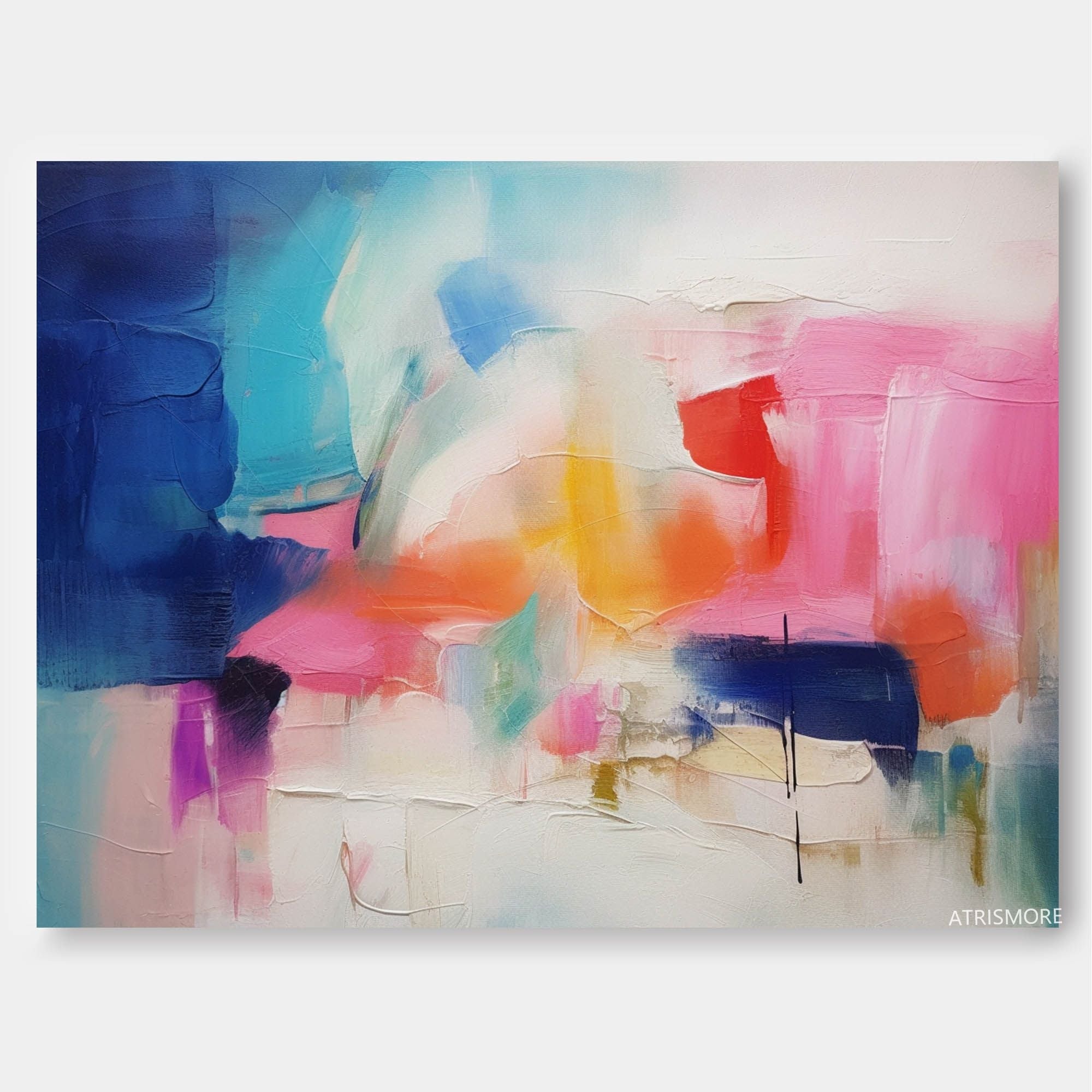 Wallart Bold Abstract Color Block Art