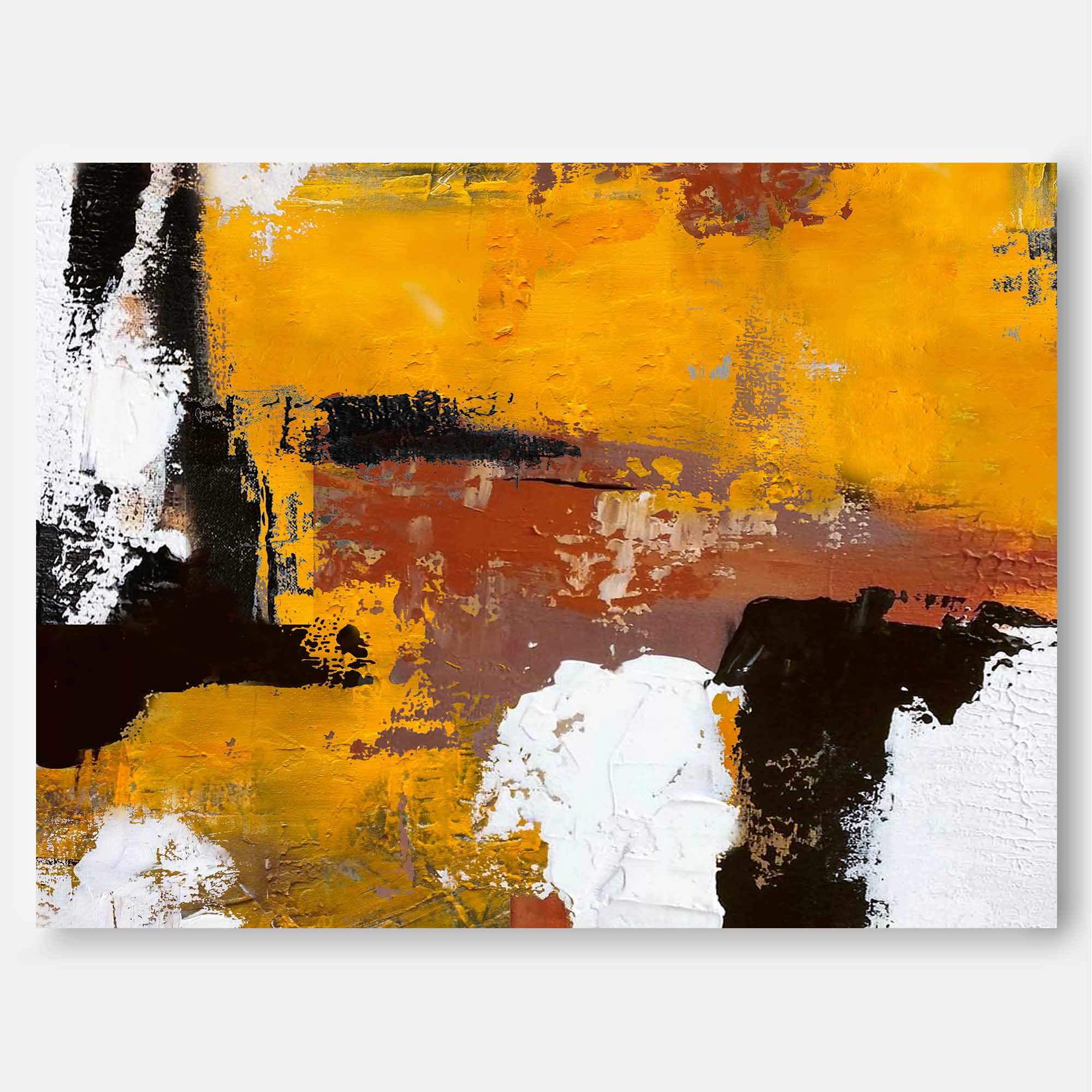Wallart Golden Hues Abstract Wall Art
