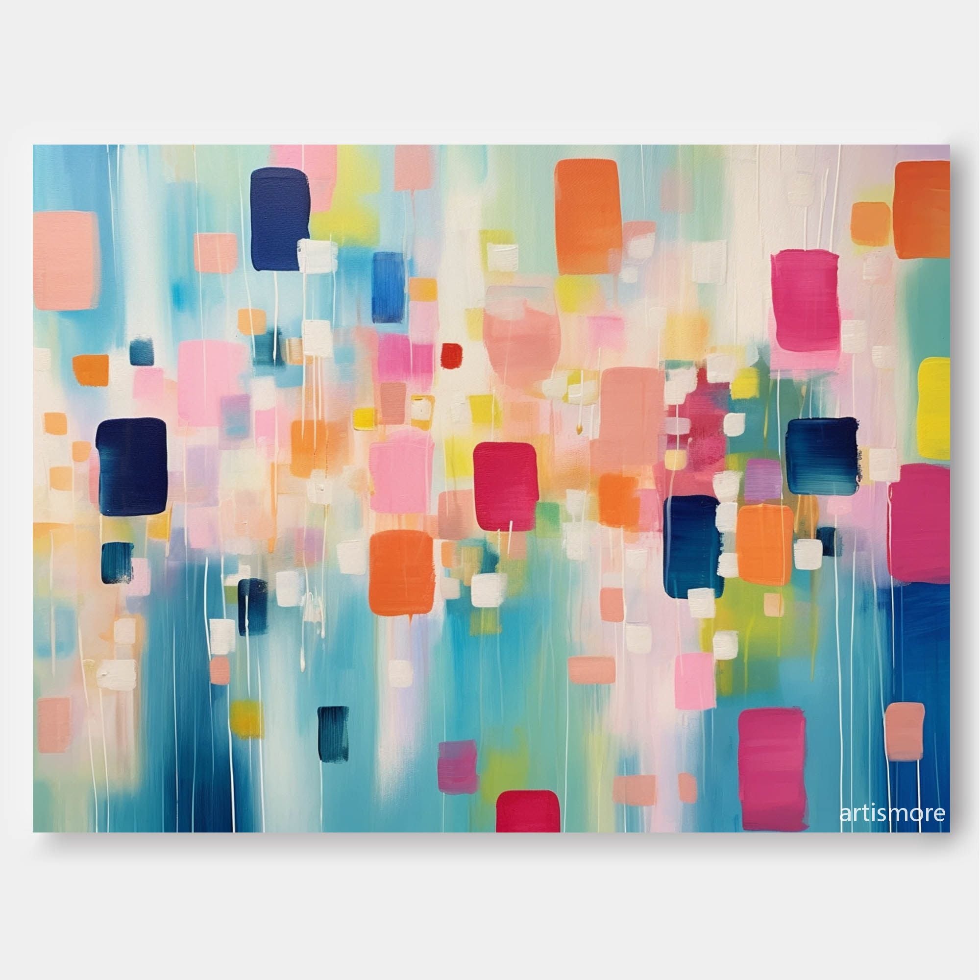 Wallart Colorful Geometric Abstract Art