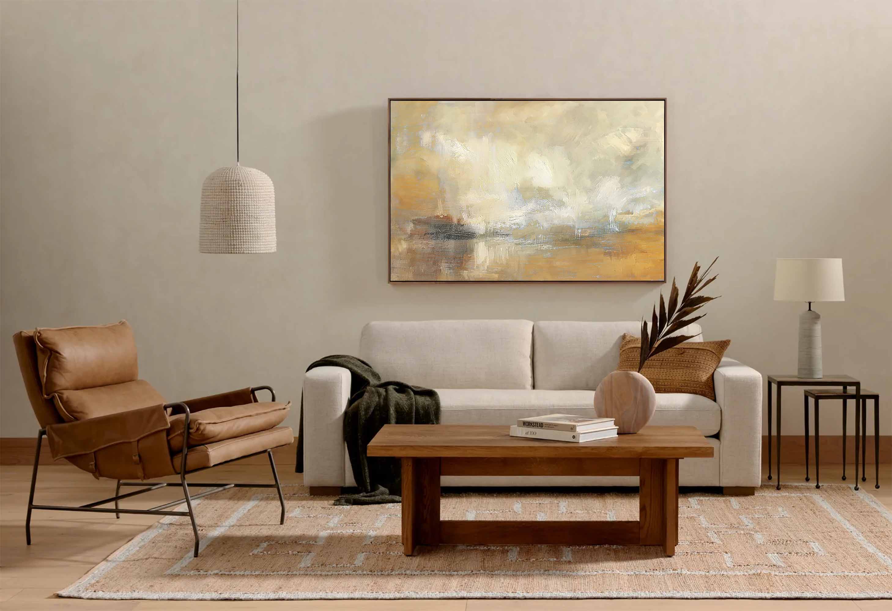 Wallart Ethereal Misty Landscape Art