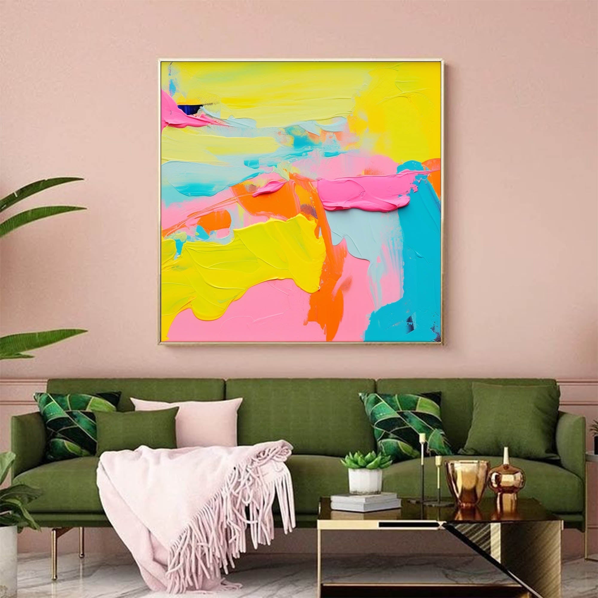 Wallart Radiant Waves Abstract Canvas