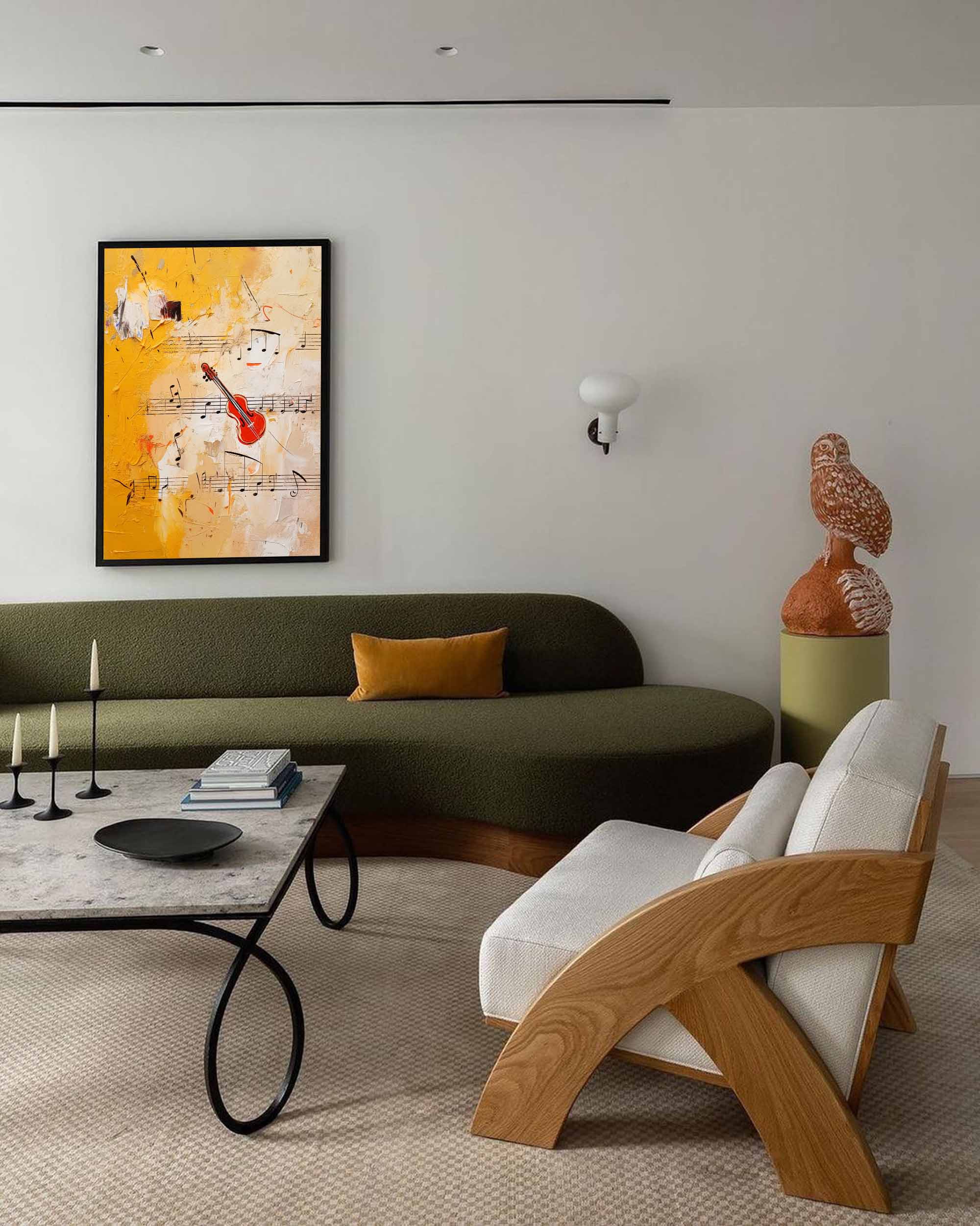 Wallart Symphony of Violin Abstract Art