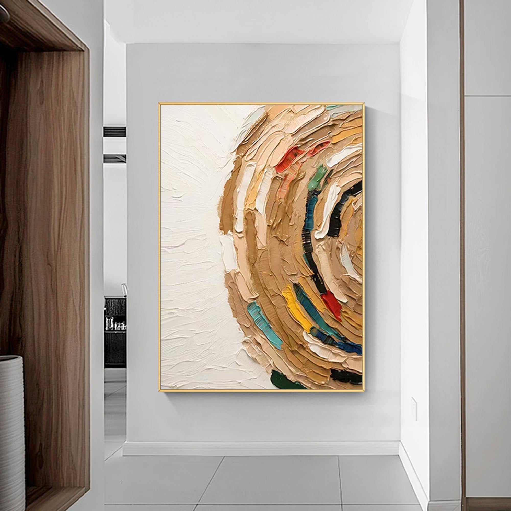 Wallart Whirling Texture Abstract Canvas