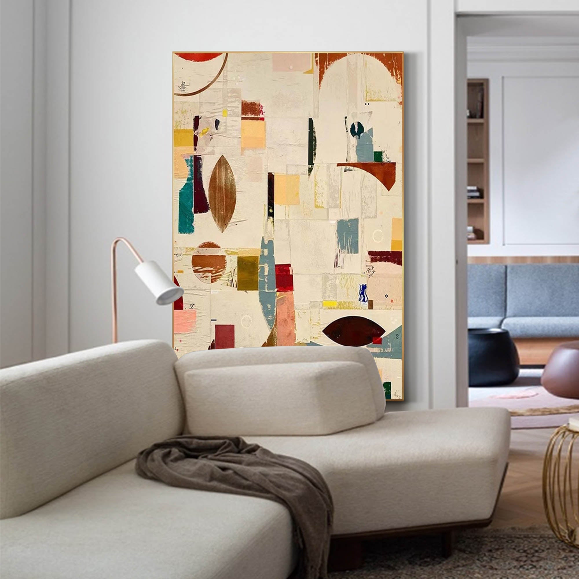 Wallart Geometric Abstractions: Modern Art Collage
