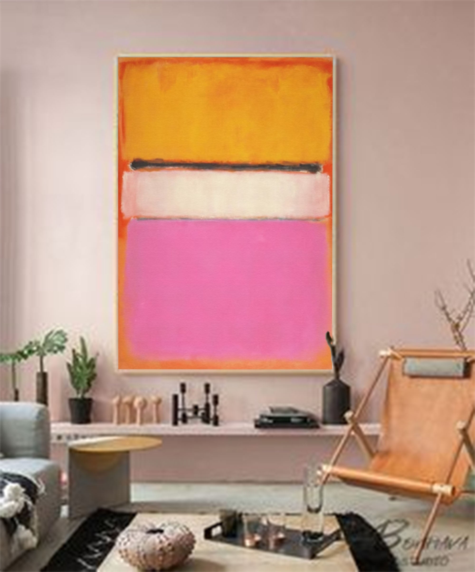 Wallart Vibrant Blocks: Bold Abstract Harmony