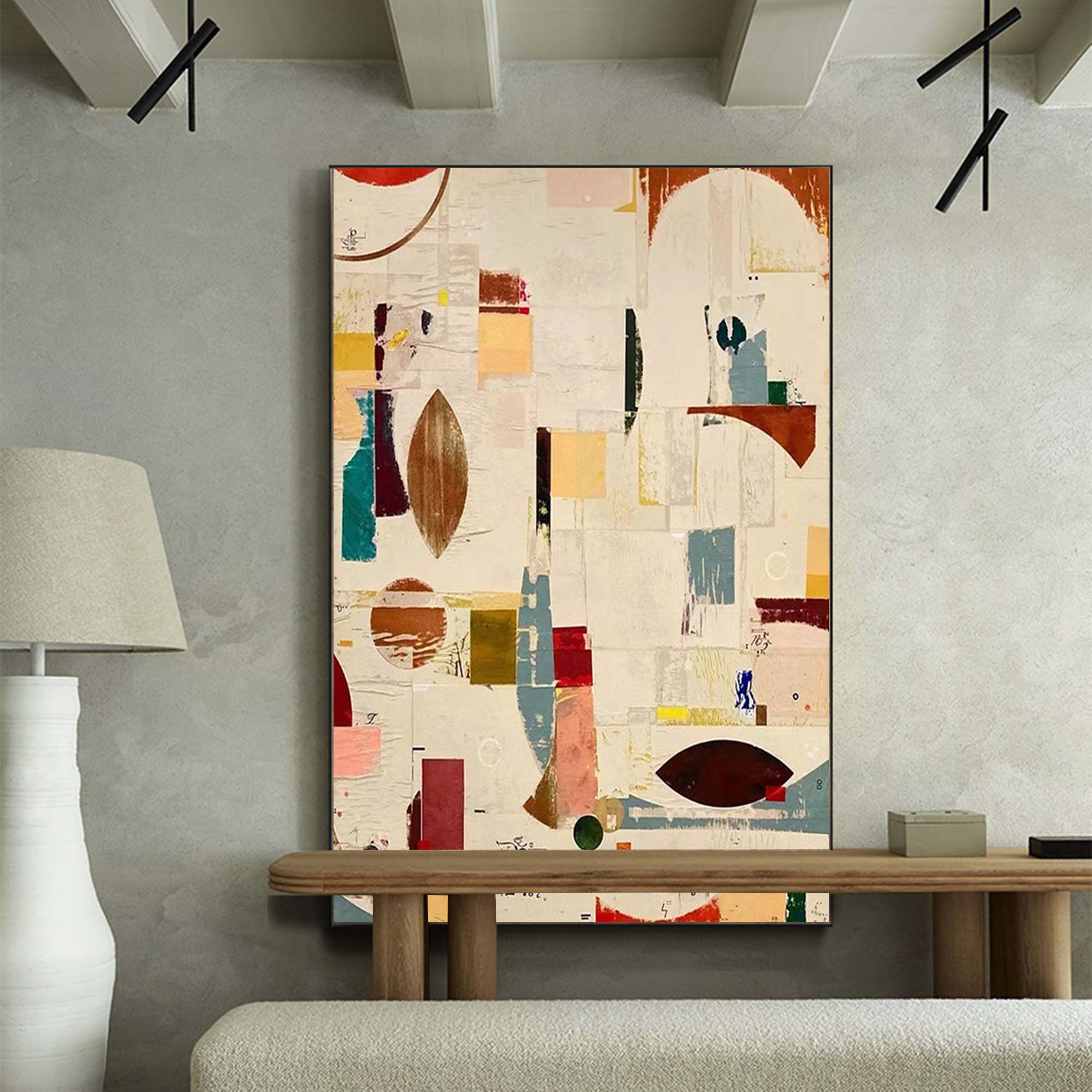 Wallart Geometric Abstractions: Modern Art Collage