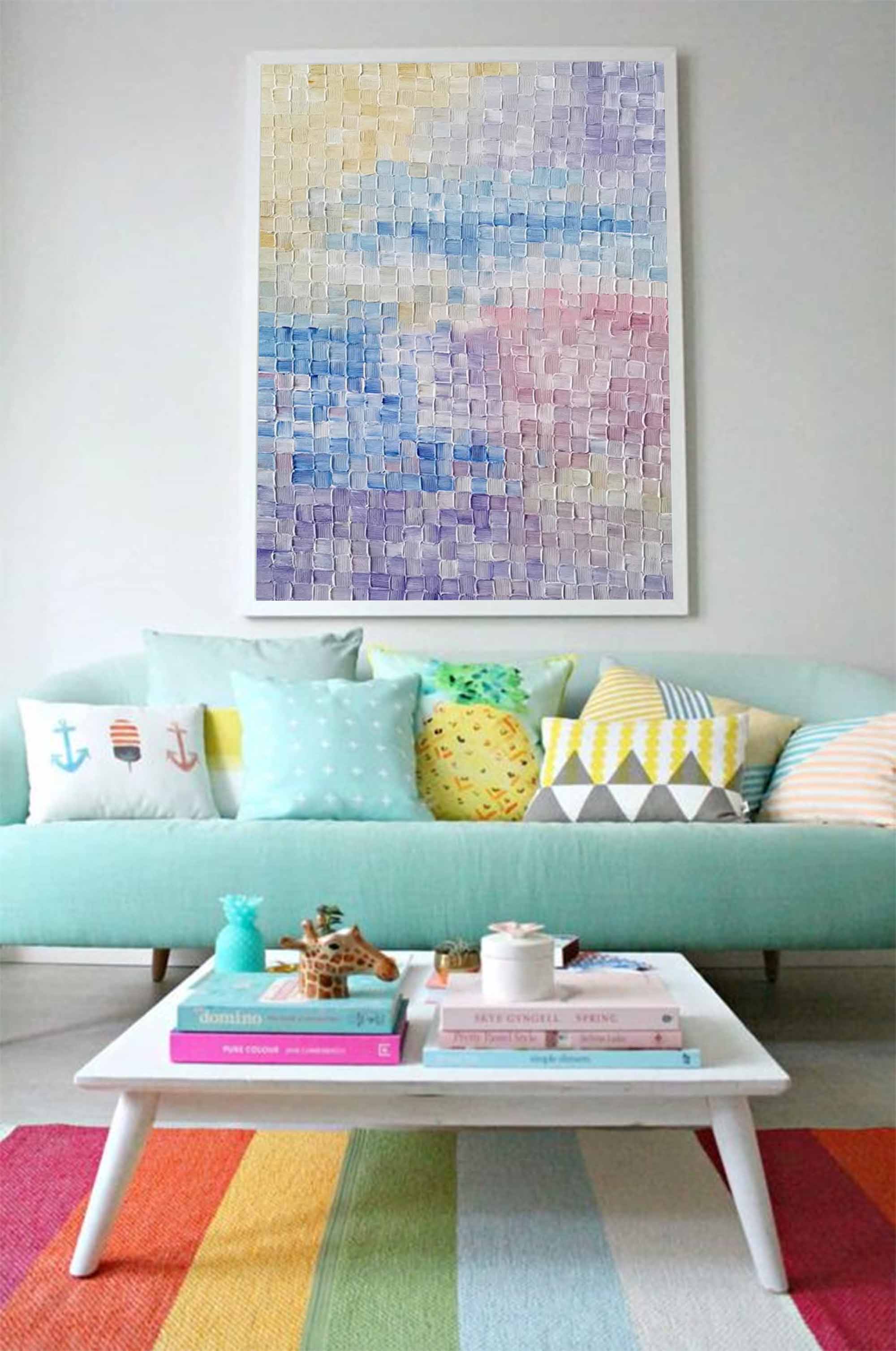Wallart Textured Pastel Dream Abstract Art