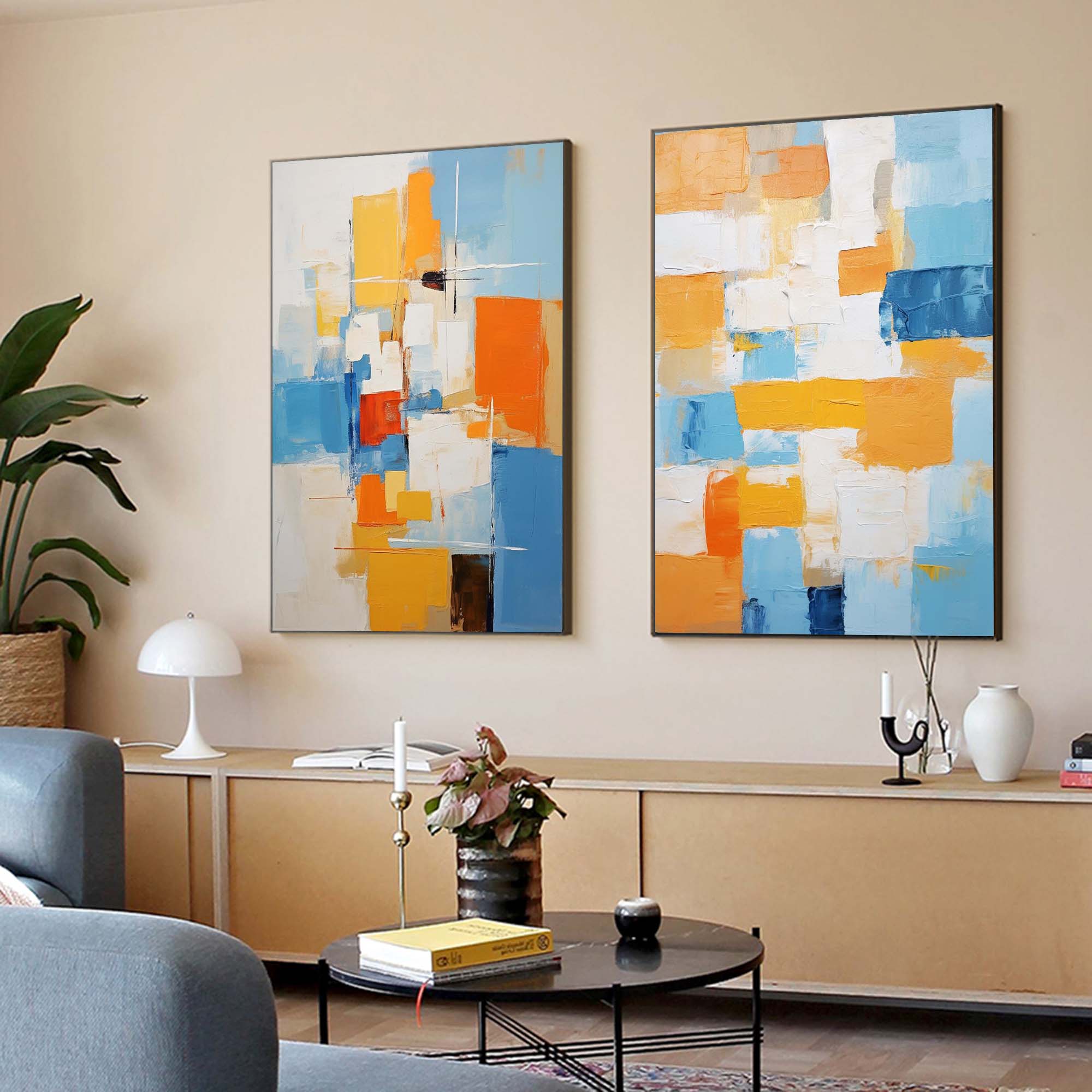 Wallart Vibrant Abstract Color Harmony