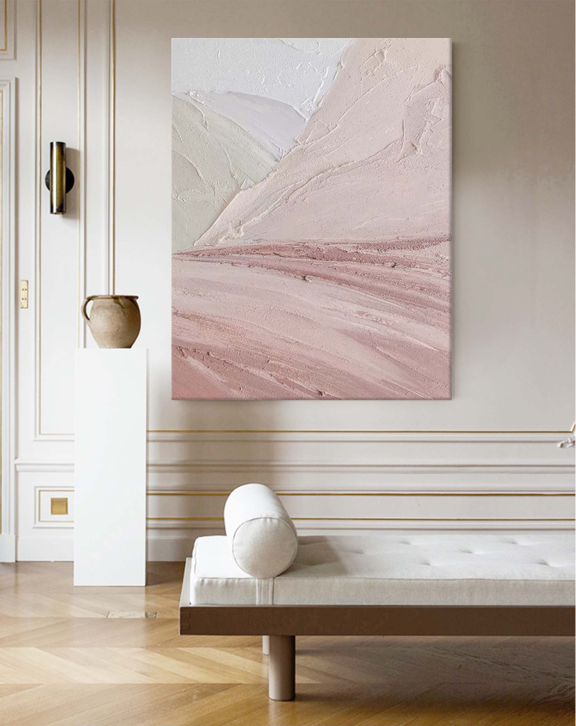 Wallart Soft Horizons: Minimalist Desert Palette