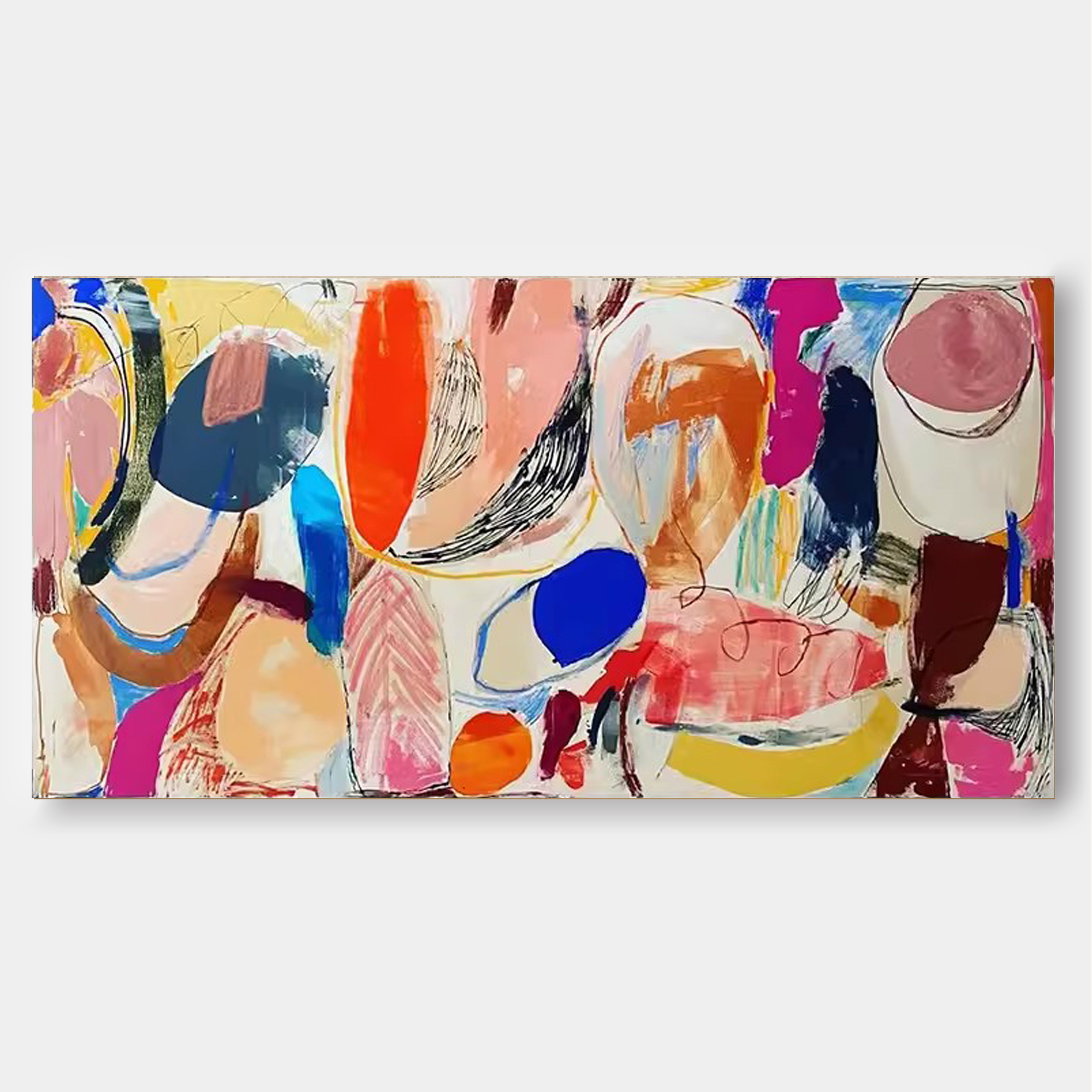 Wallart Colorful Abstract Expression Art