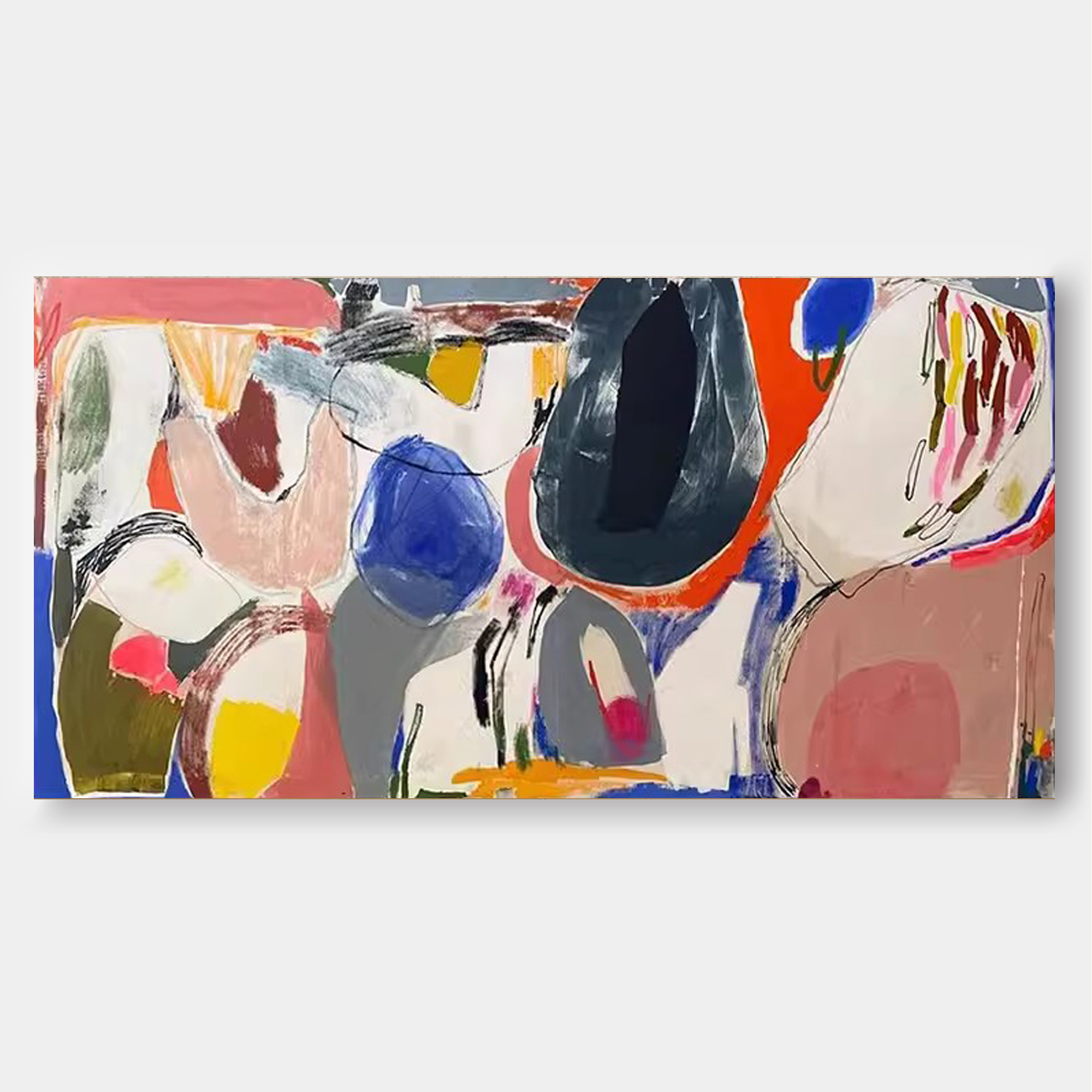 Wallart Bold Abstract Expressionist Art