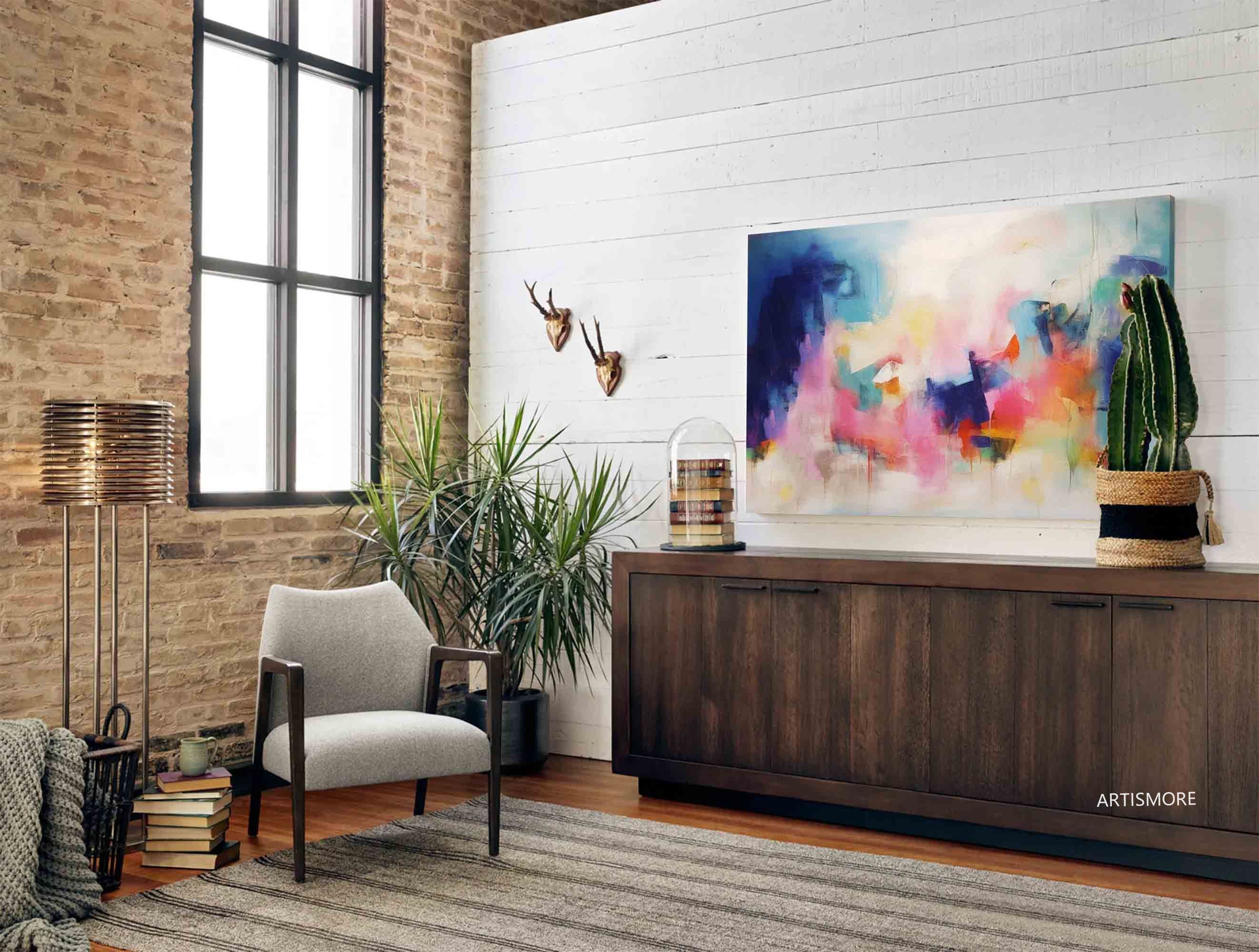 Wallart Dreamy Abstract Color Fade Art