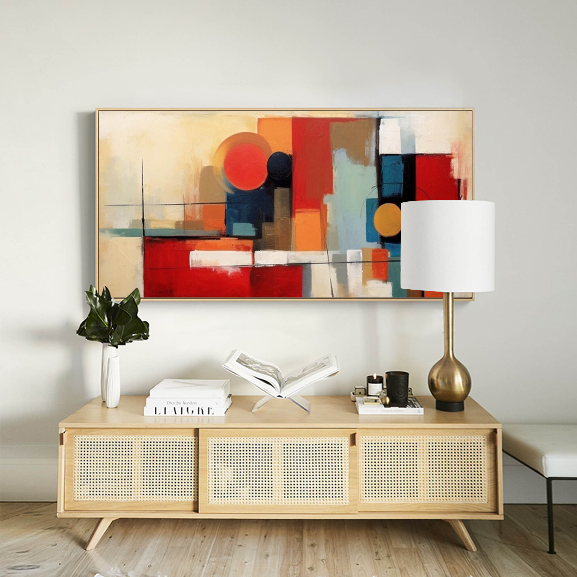Wallart Geometric Abstract Canvas Art