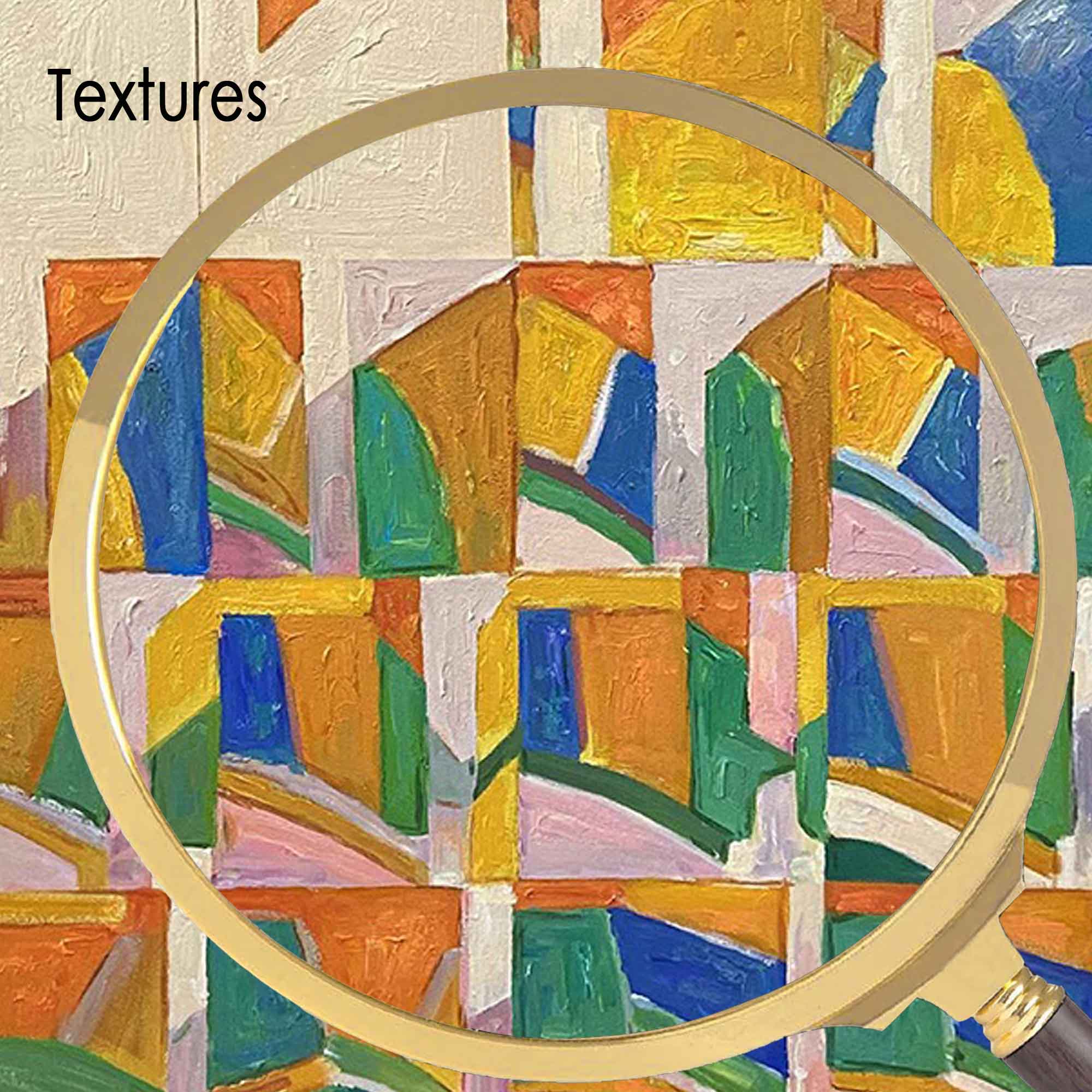 Wallart Geometric Abstract Pattern Canvas Art