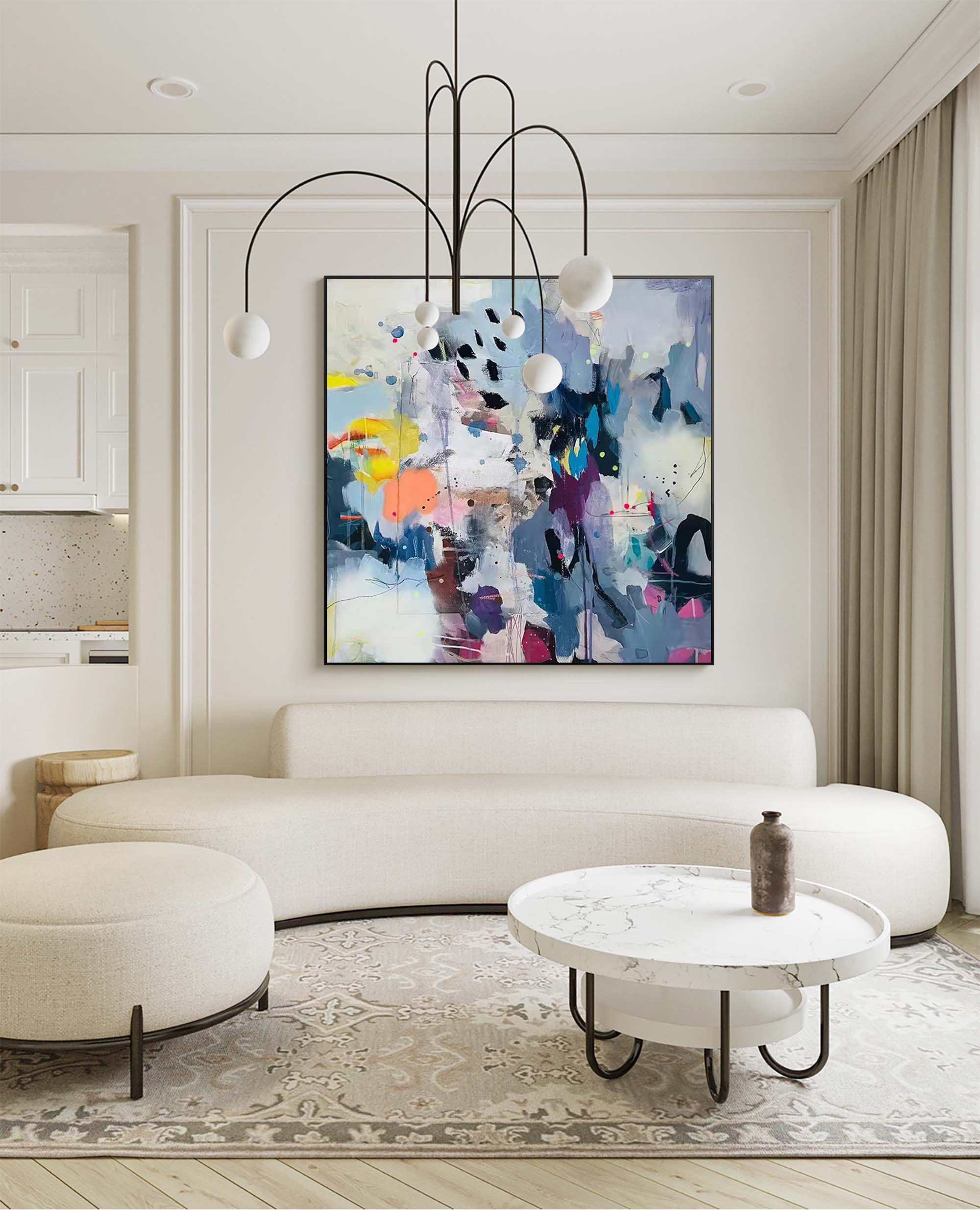 Wallart Dreamy Abstract Colorful Art
