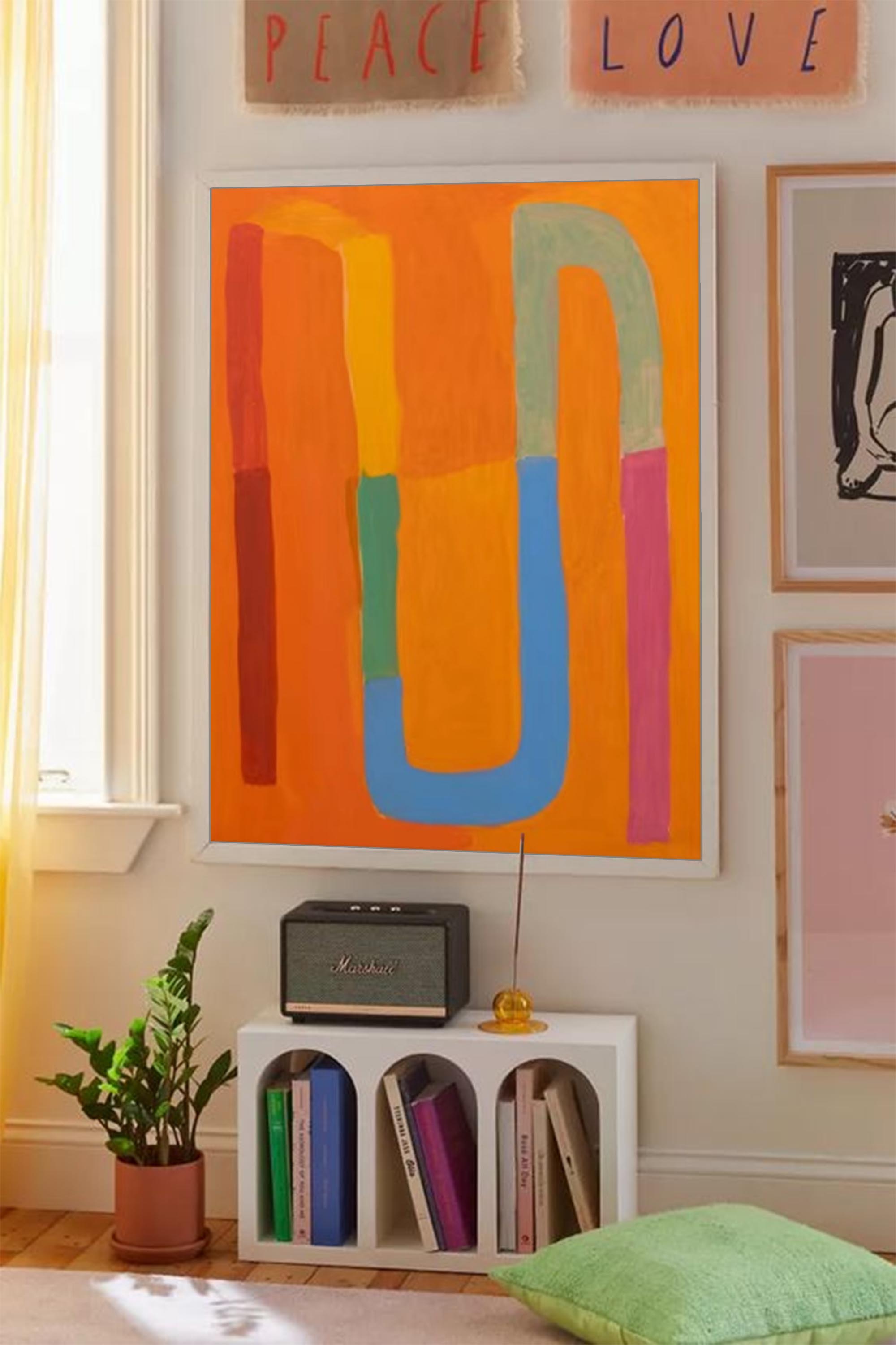 Wallart Vibrant Pathways: Abstract Color Flow