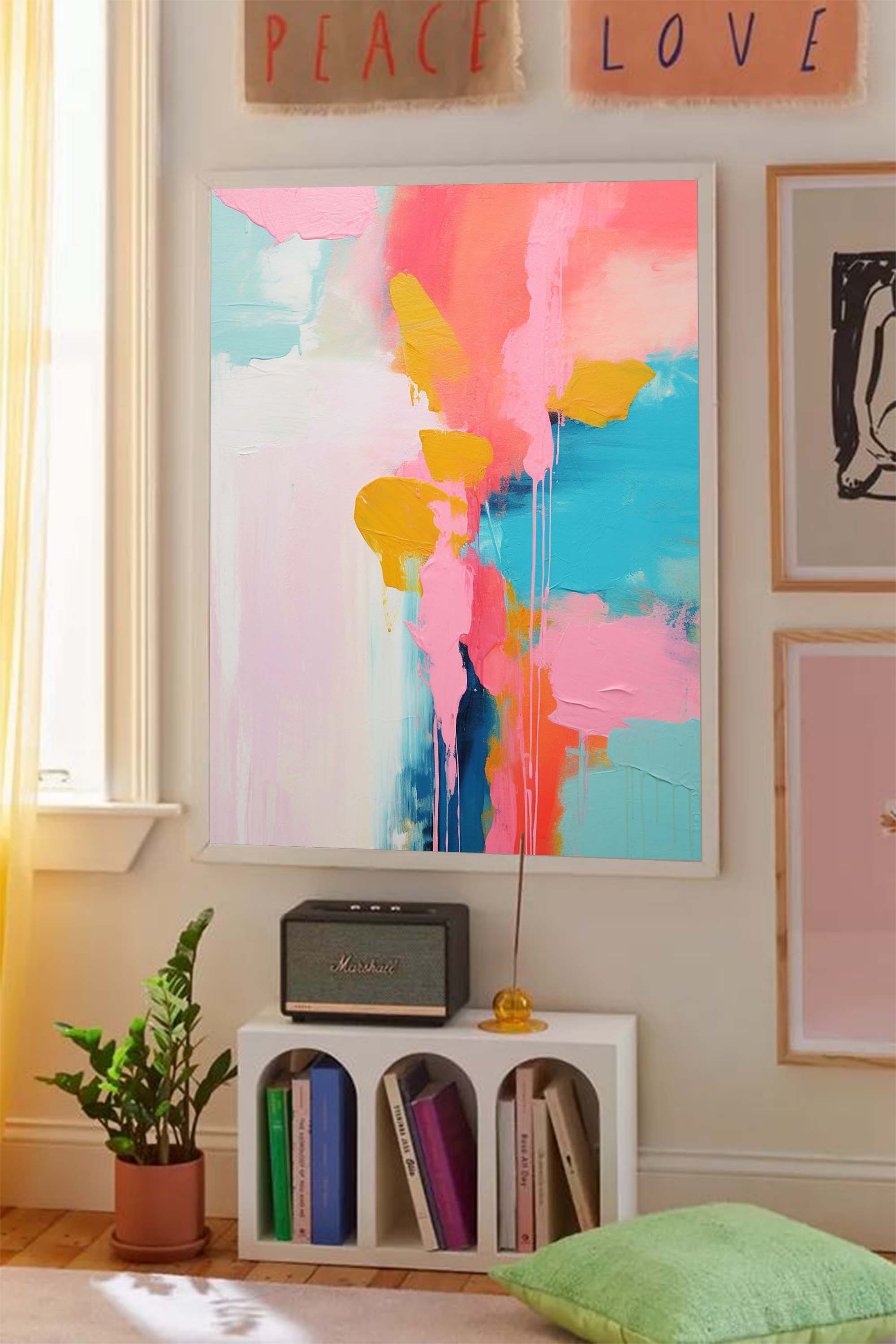 Wallart Blossom Dreams Abstract Painting