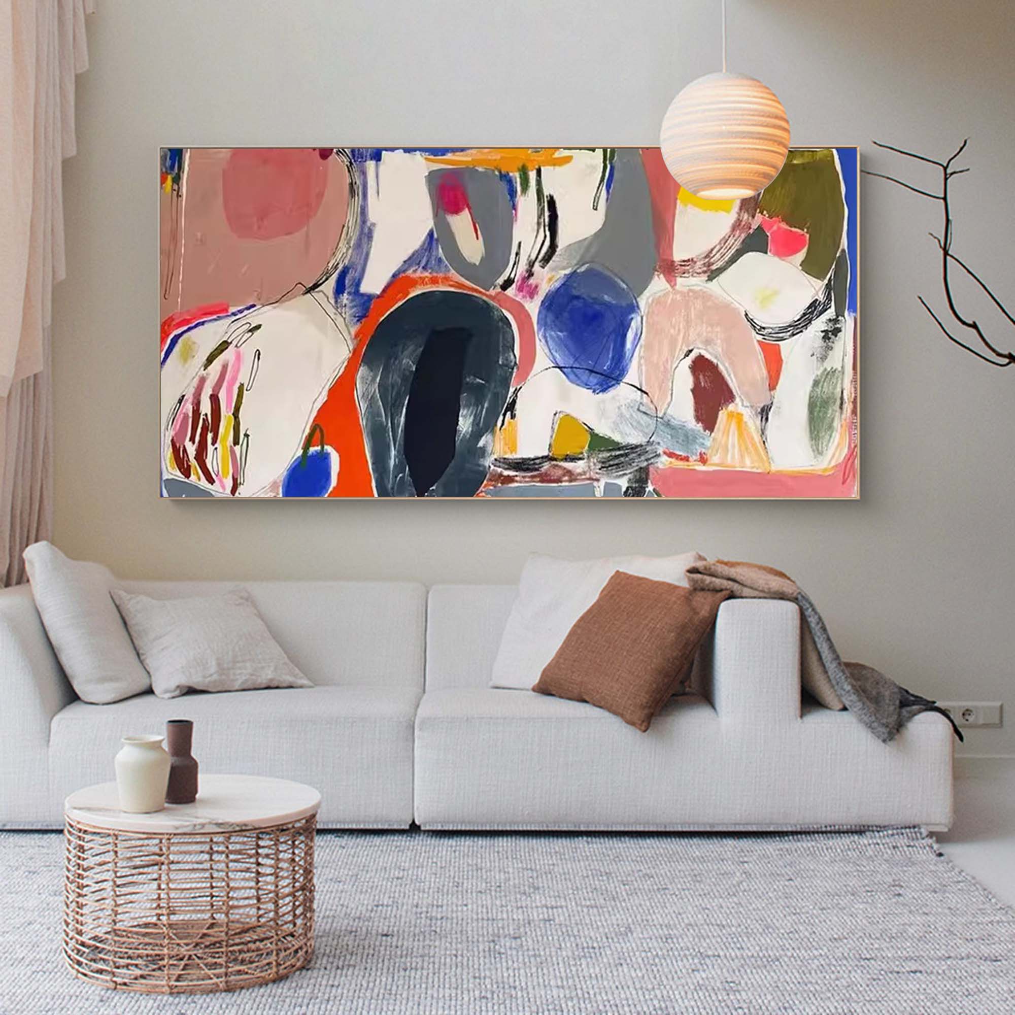 Wallart Bold Abstract Expressionist Art