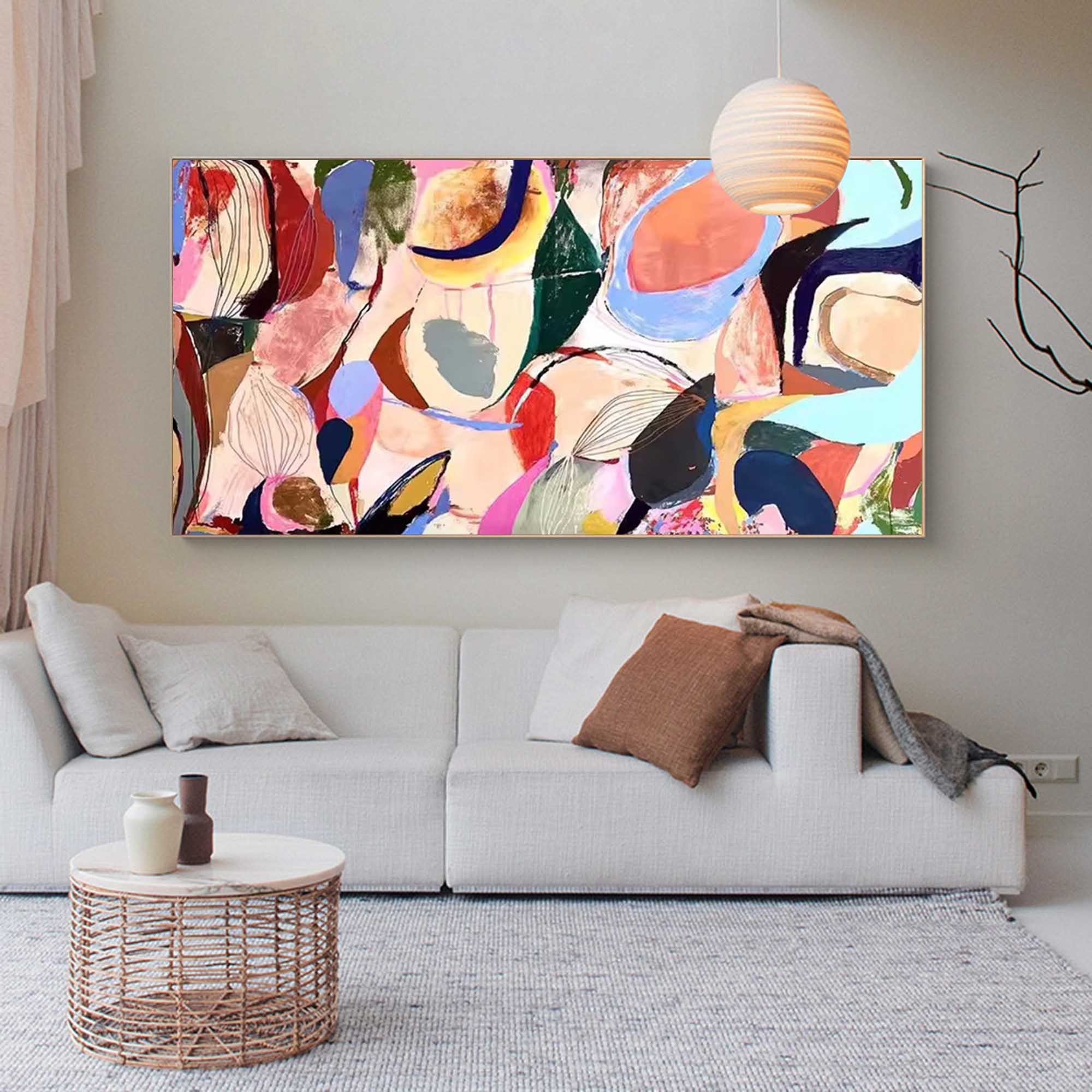 Wallart Vibrant Organic Abstract Art