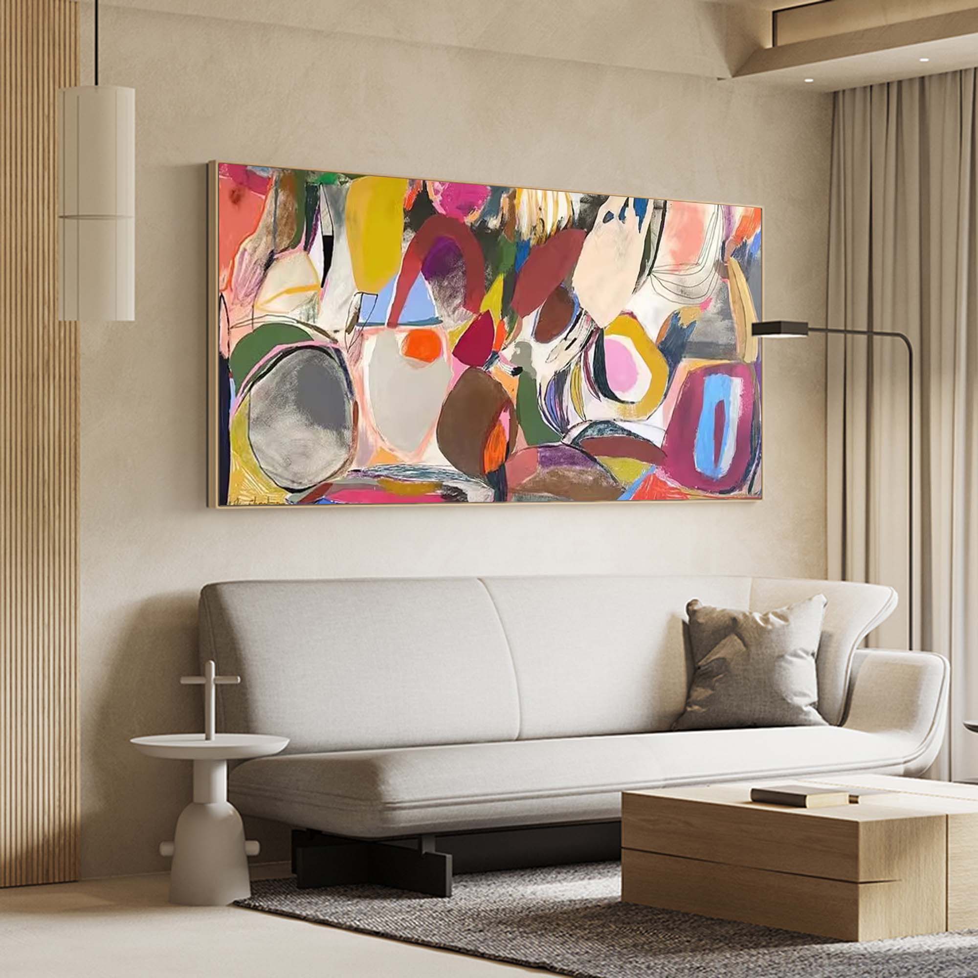 Wallart Dynamic Multicolor Abstract Art