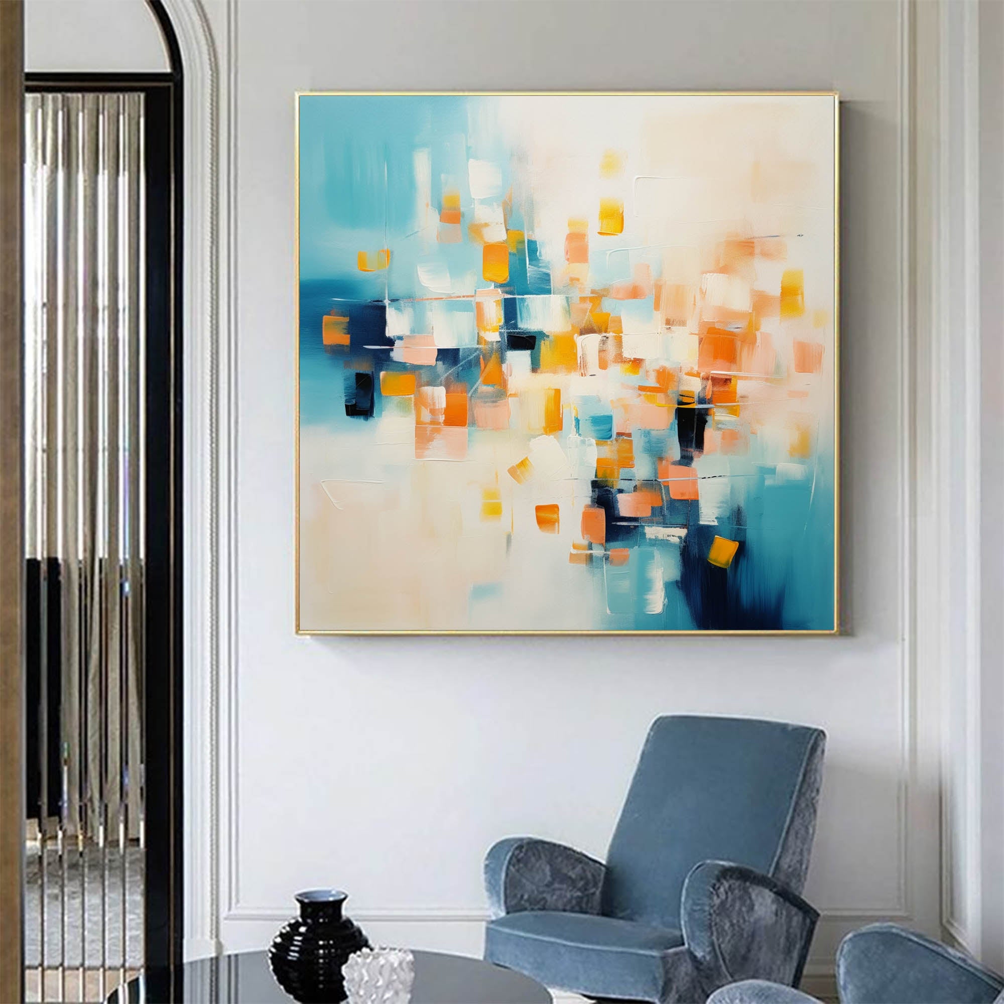 Wallart Abstract Horizon of Colors