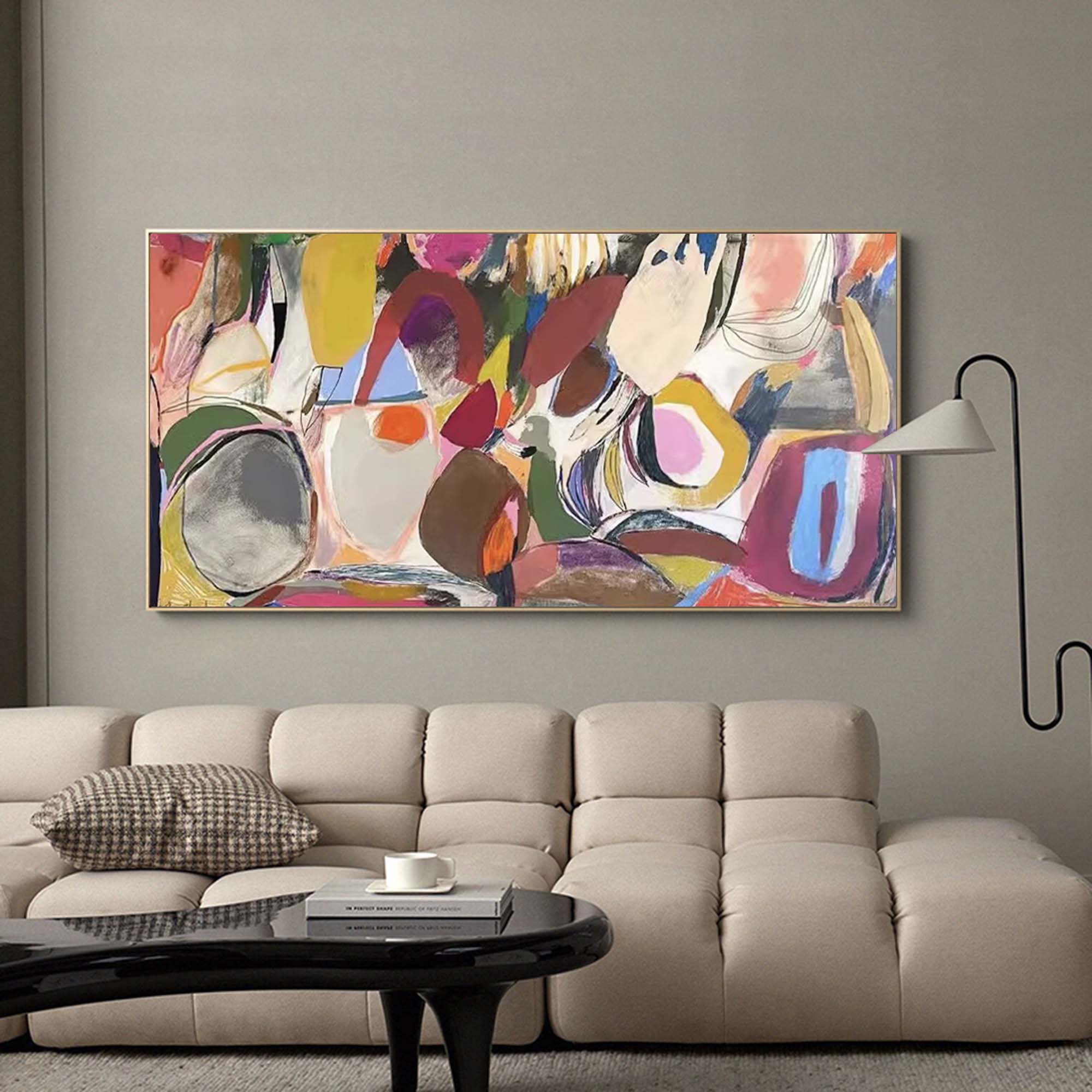 Wallart Dynamic Multicolor Abstract Art