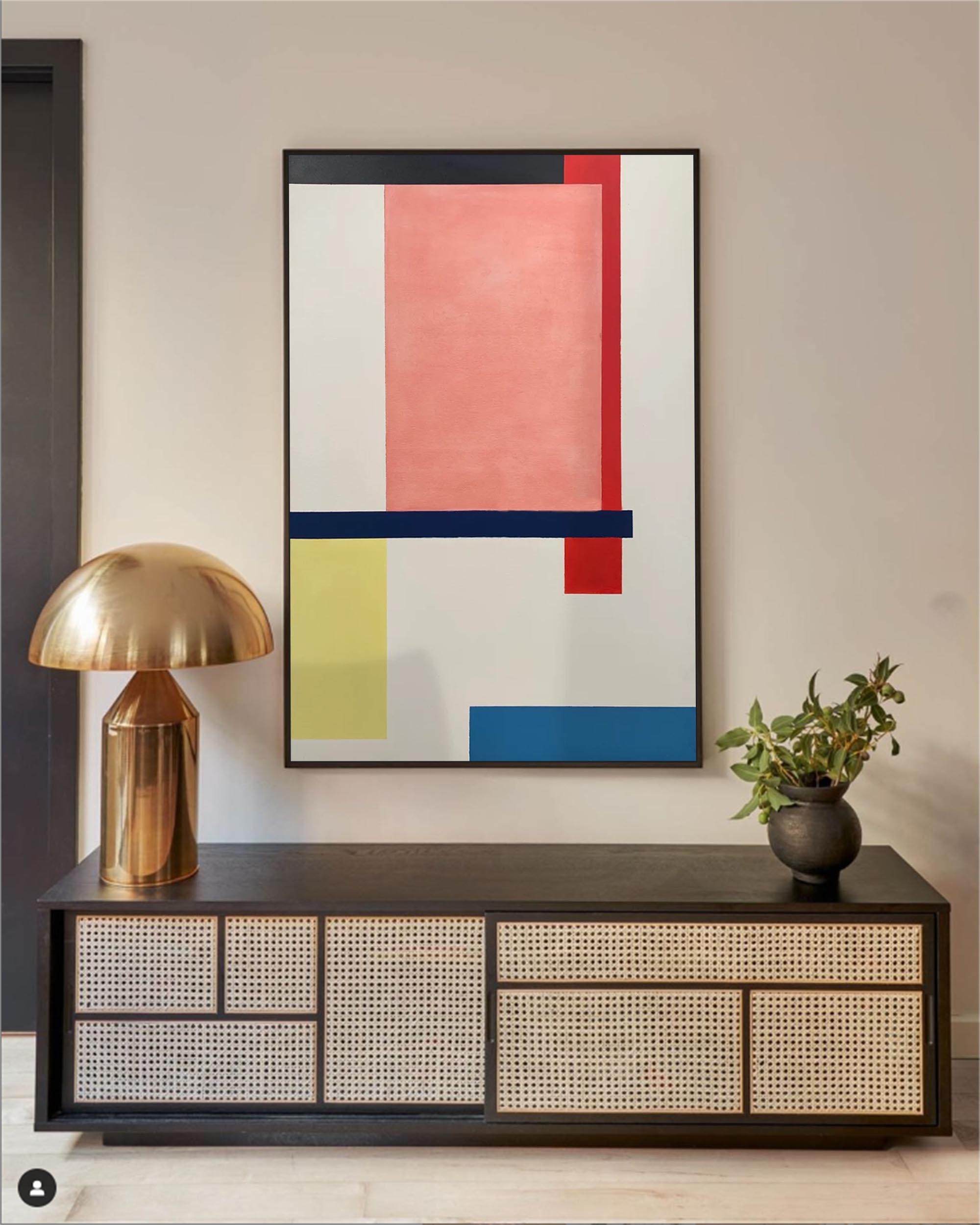 Wallart Minimalist Geometry: Bold Color Blocks