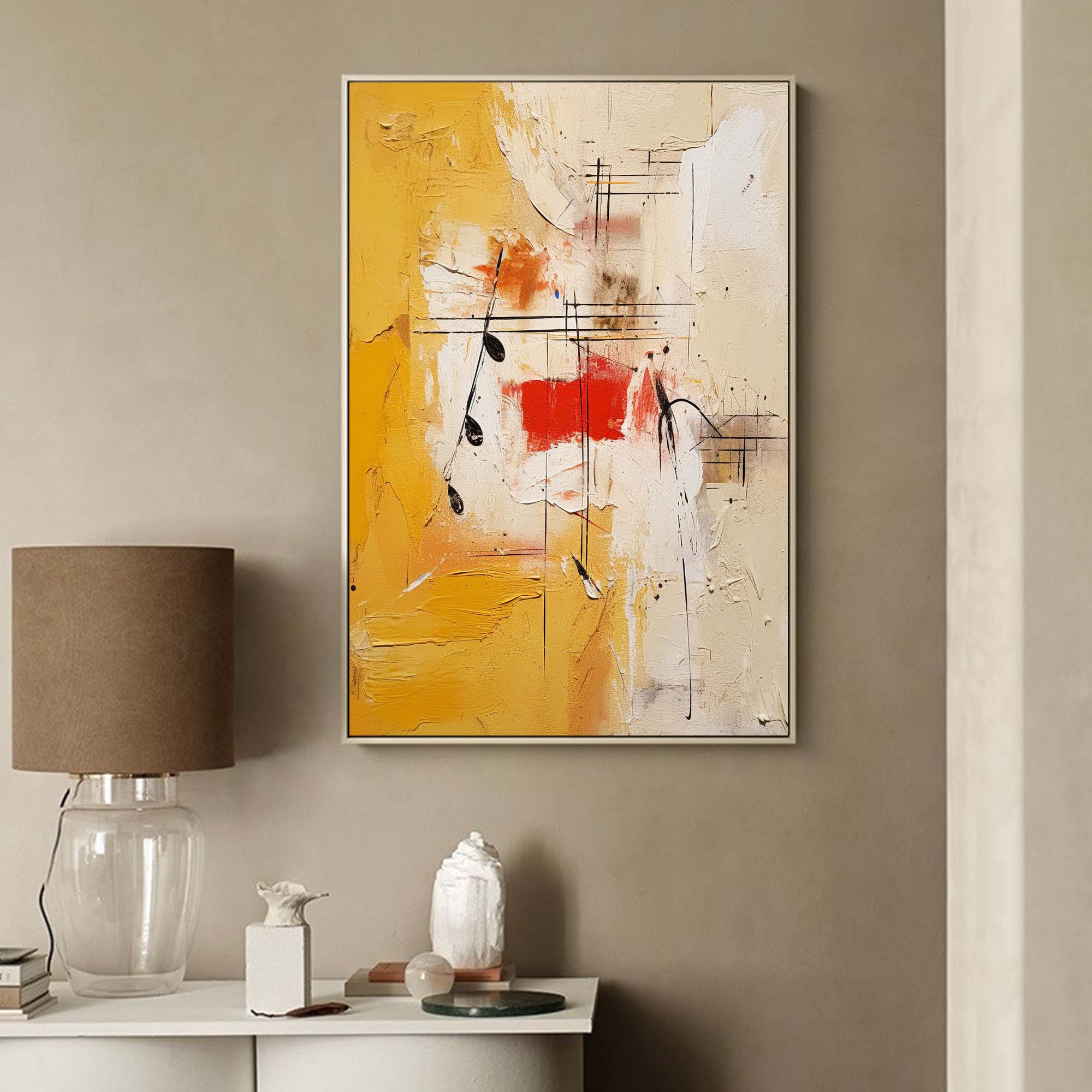 Wallart Abstract Musical Harmony Canvas