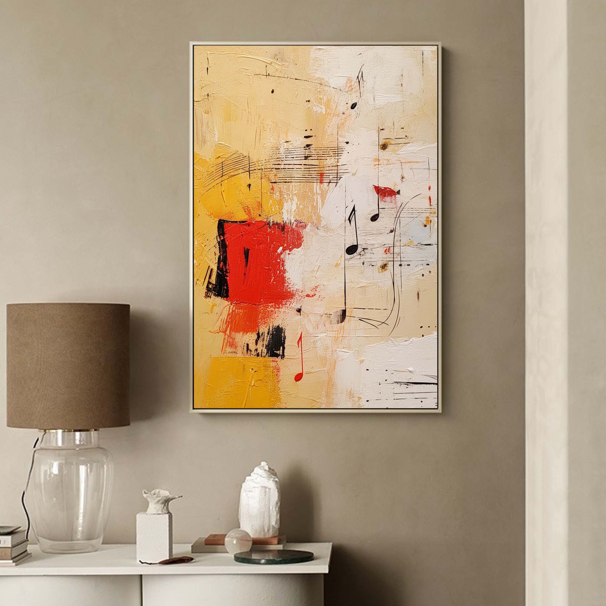 Wallart Melodic Abstract Music Canvas Art