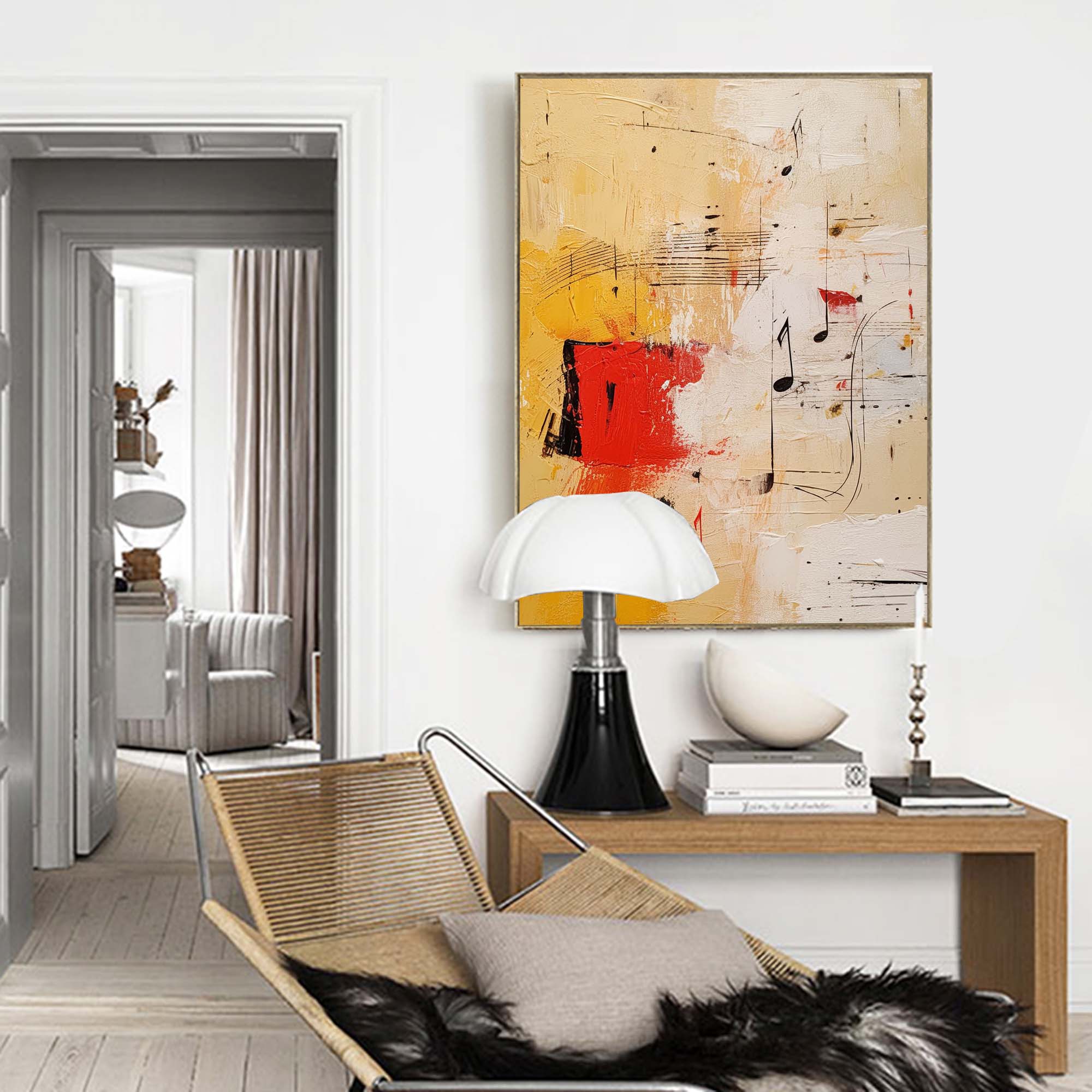 Wallart Melodic Abstract Music Canvas Art