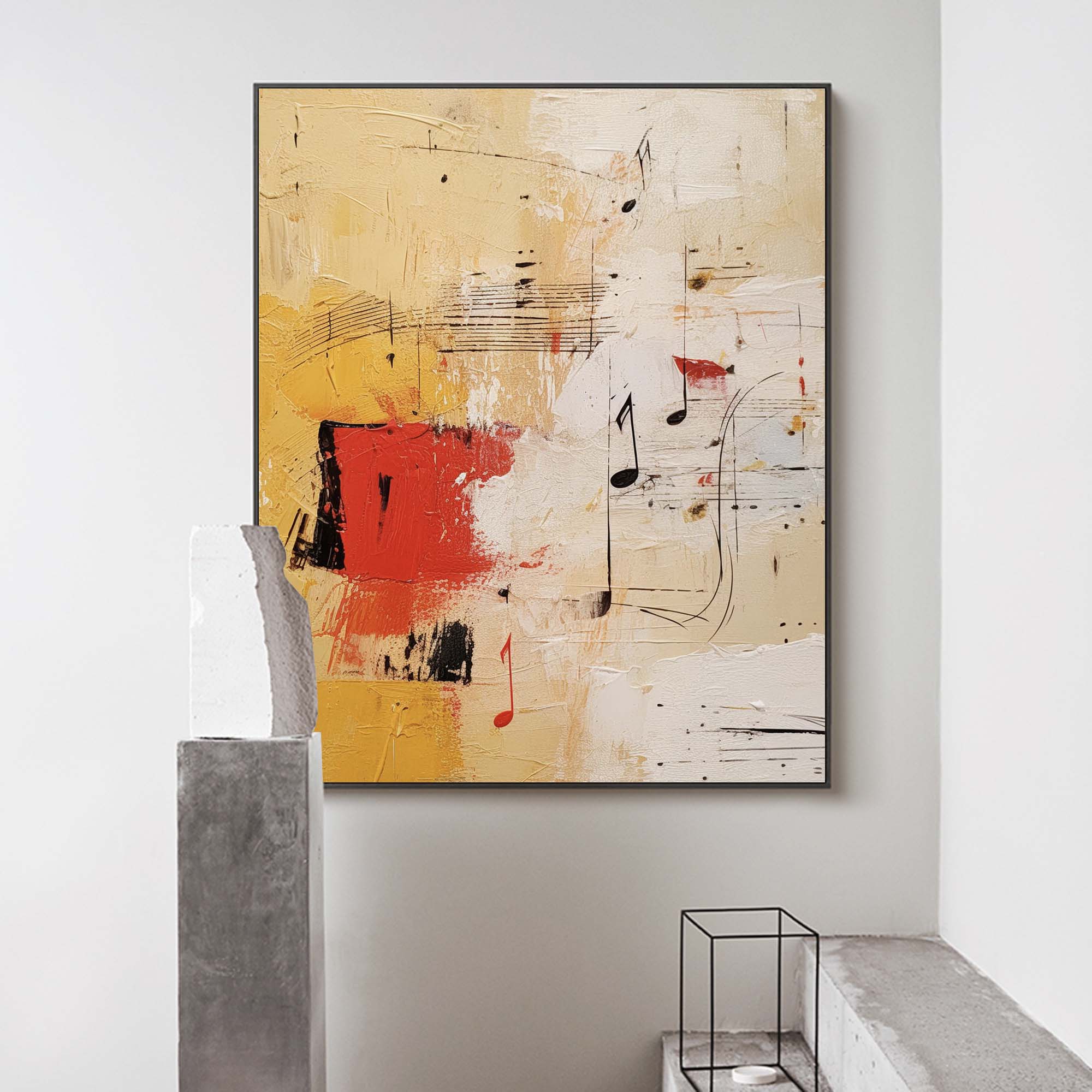 Wallart Melodic Abstract Music Canvas Art