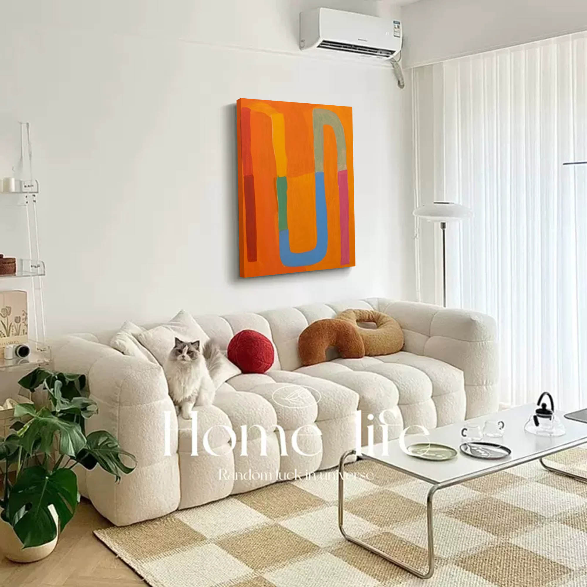 Wallart Vibrant Pathways: Abstract Color Flow