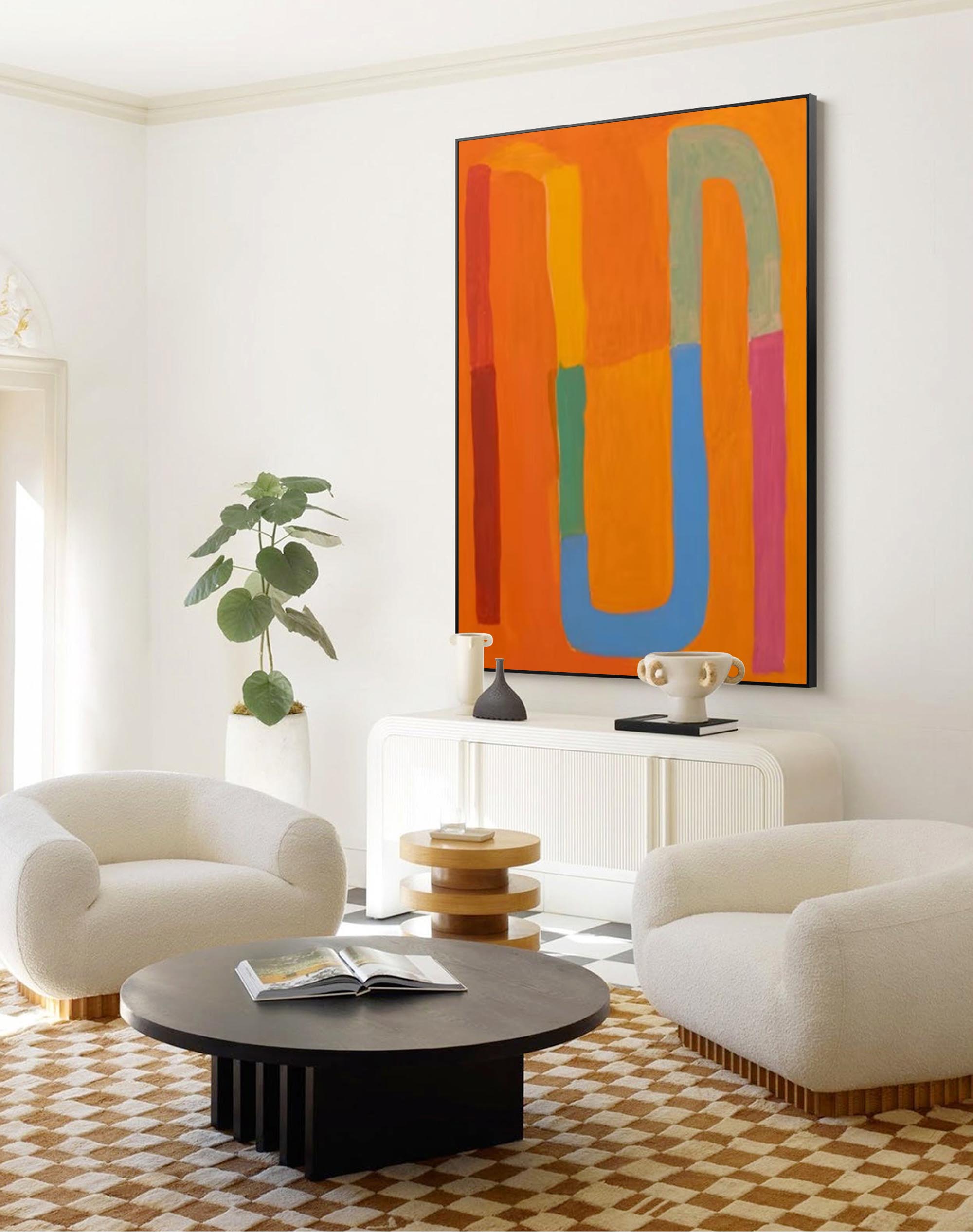 Wallart Vibrant Pathways: Abstract Color Flow