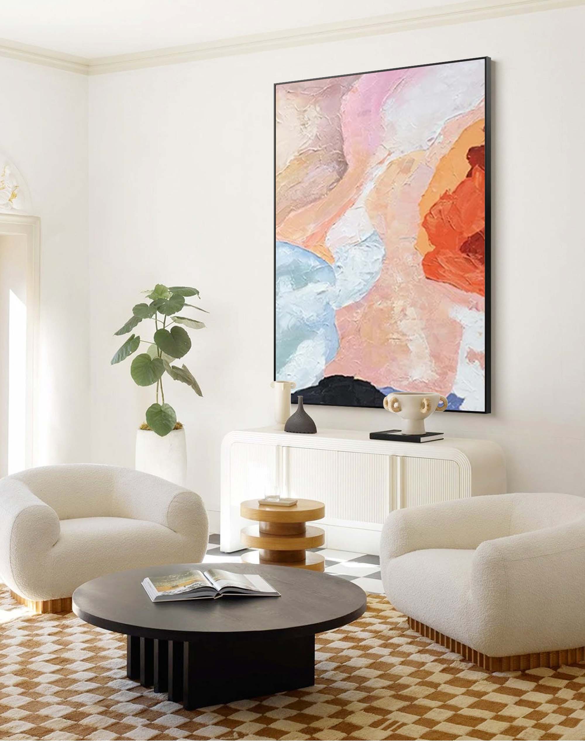 Wallart Fluid Expression: Pastel Abstract Waves