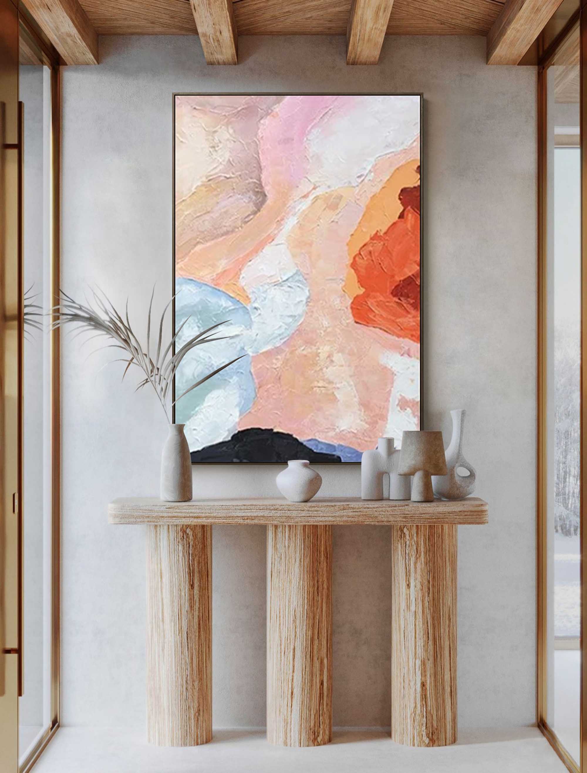 Wallart Fluid Expression: Pastel Abstract Waves