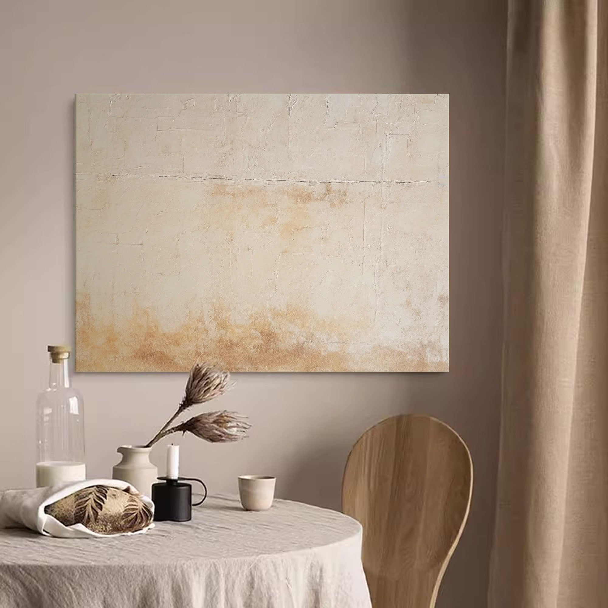 Wallart Neutral Earth Tones Abstract Art