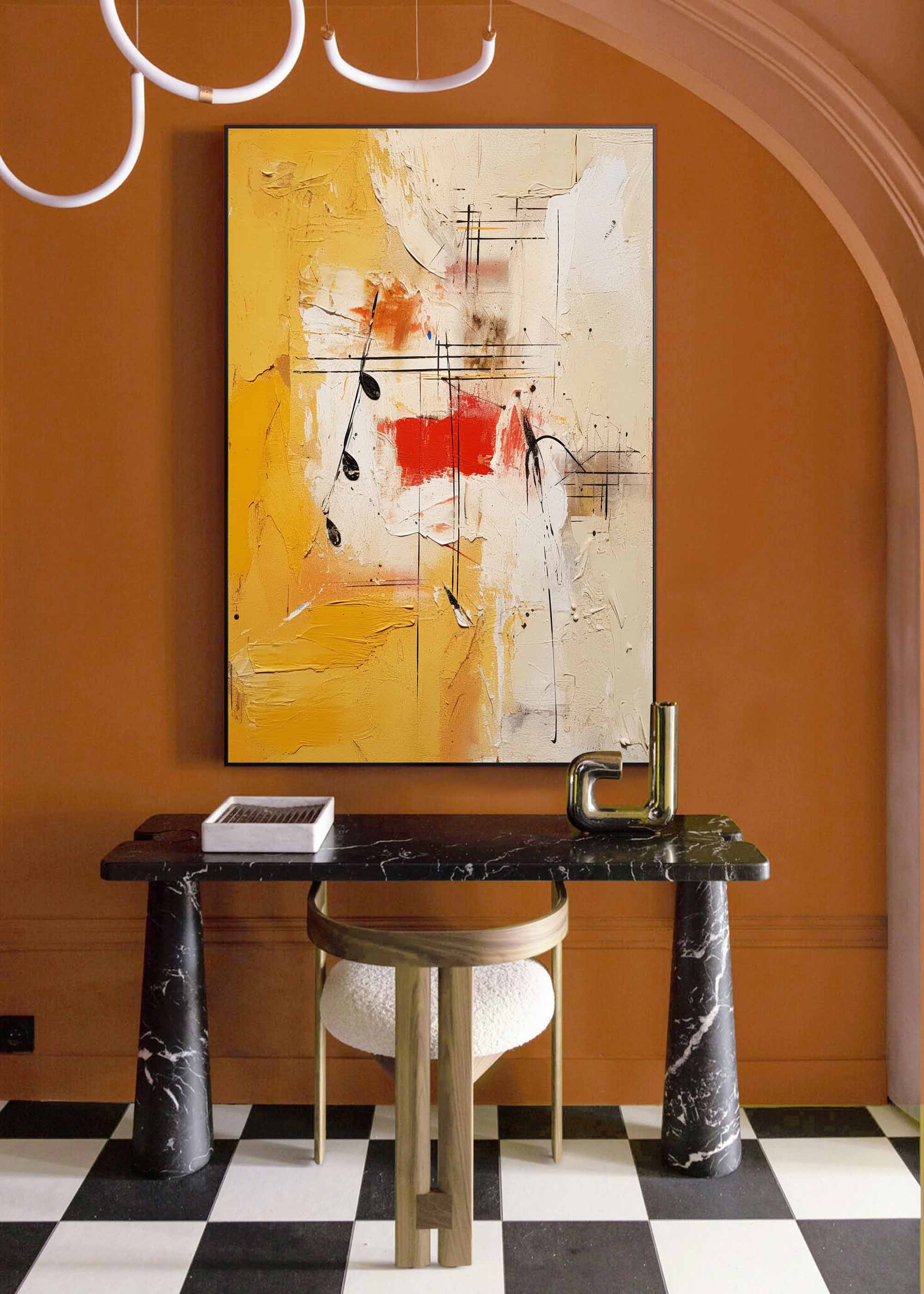 Wallart Abstract Musical Harmony Canvas