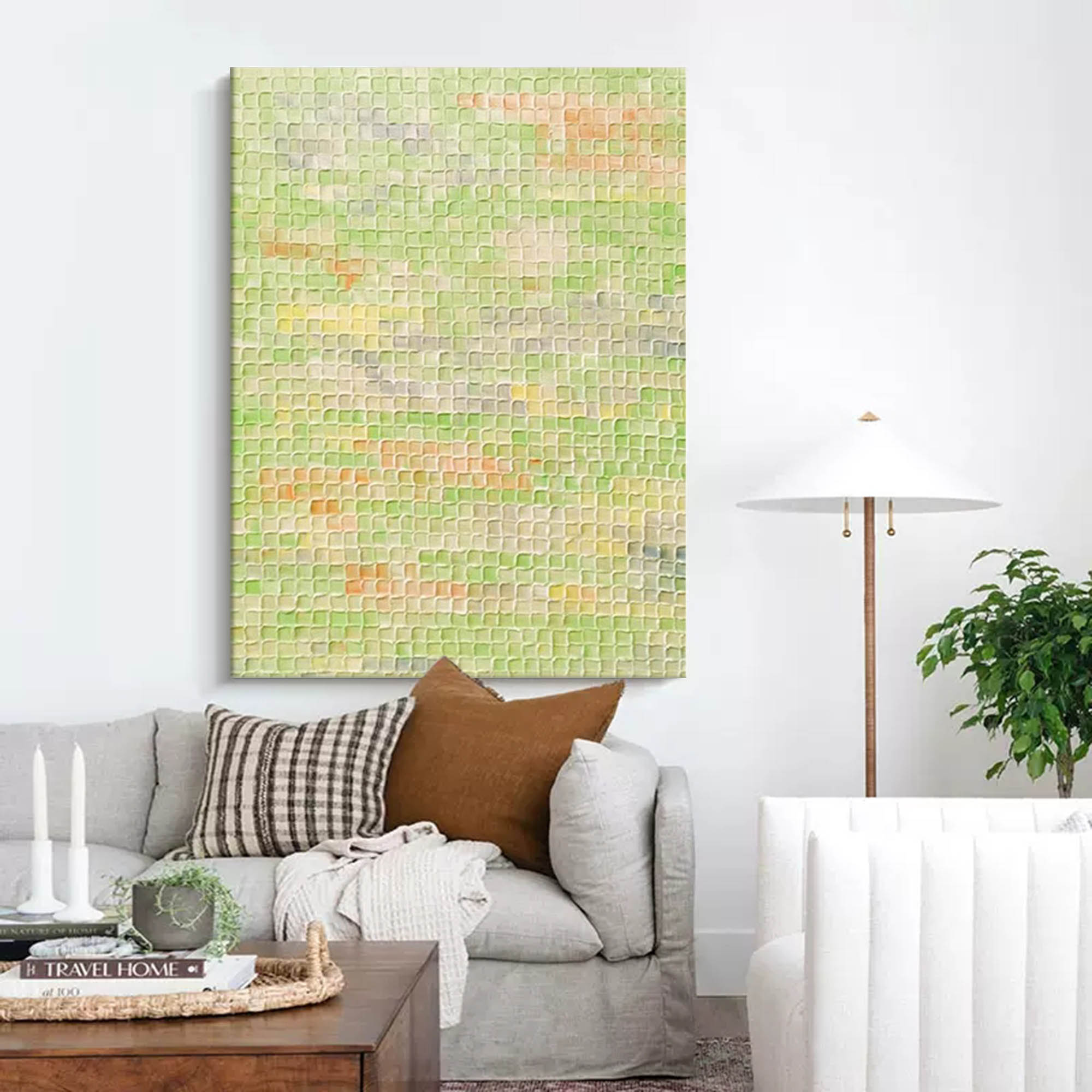 Wallart Spring Fields Textured Abstract Art